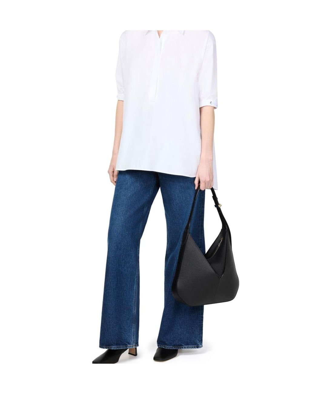 Valextra Black Adjustable Shoulder Bag