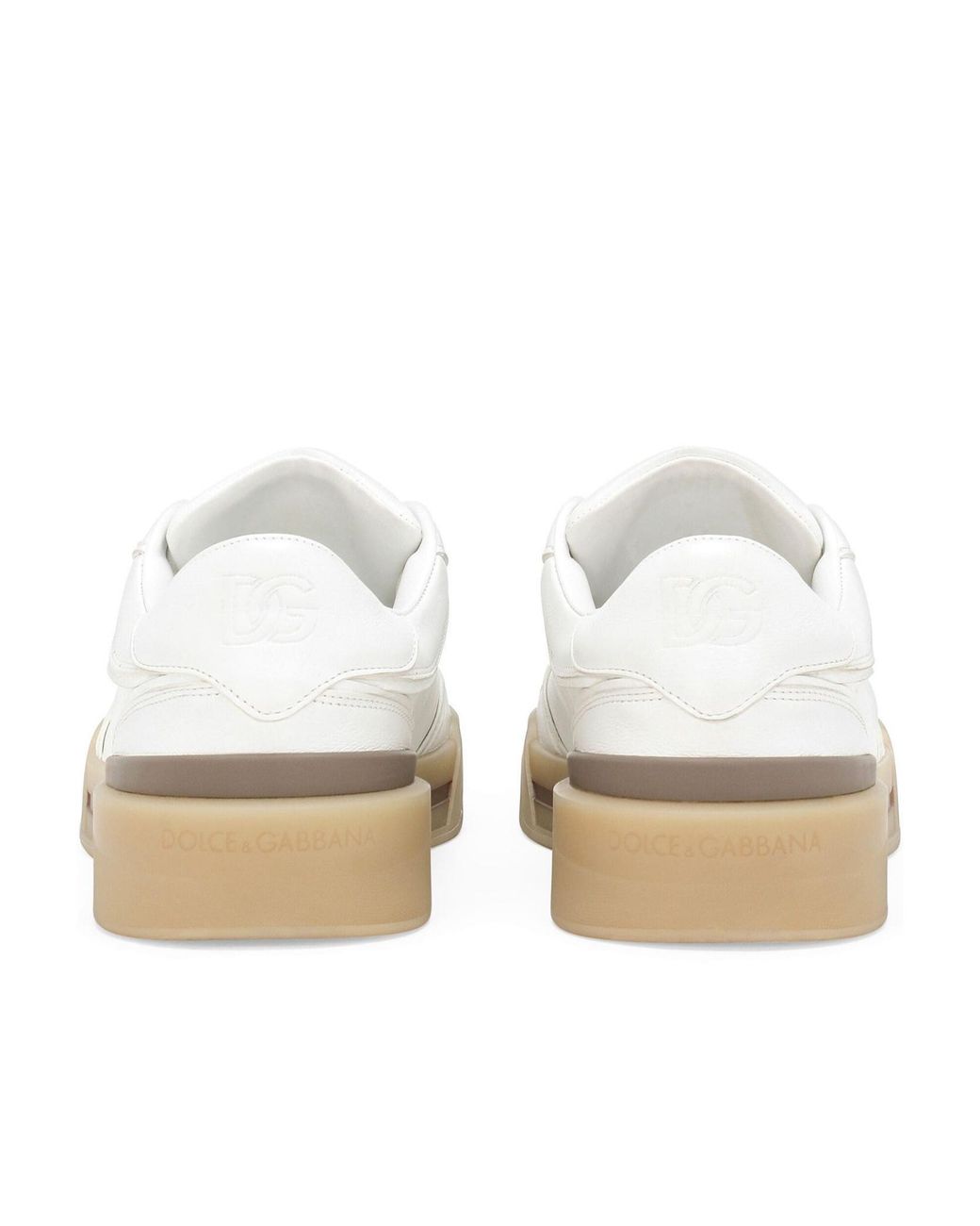 Dolce & Gabbana White New Roma Low-Top Sneakers for men