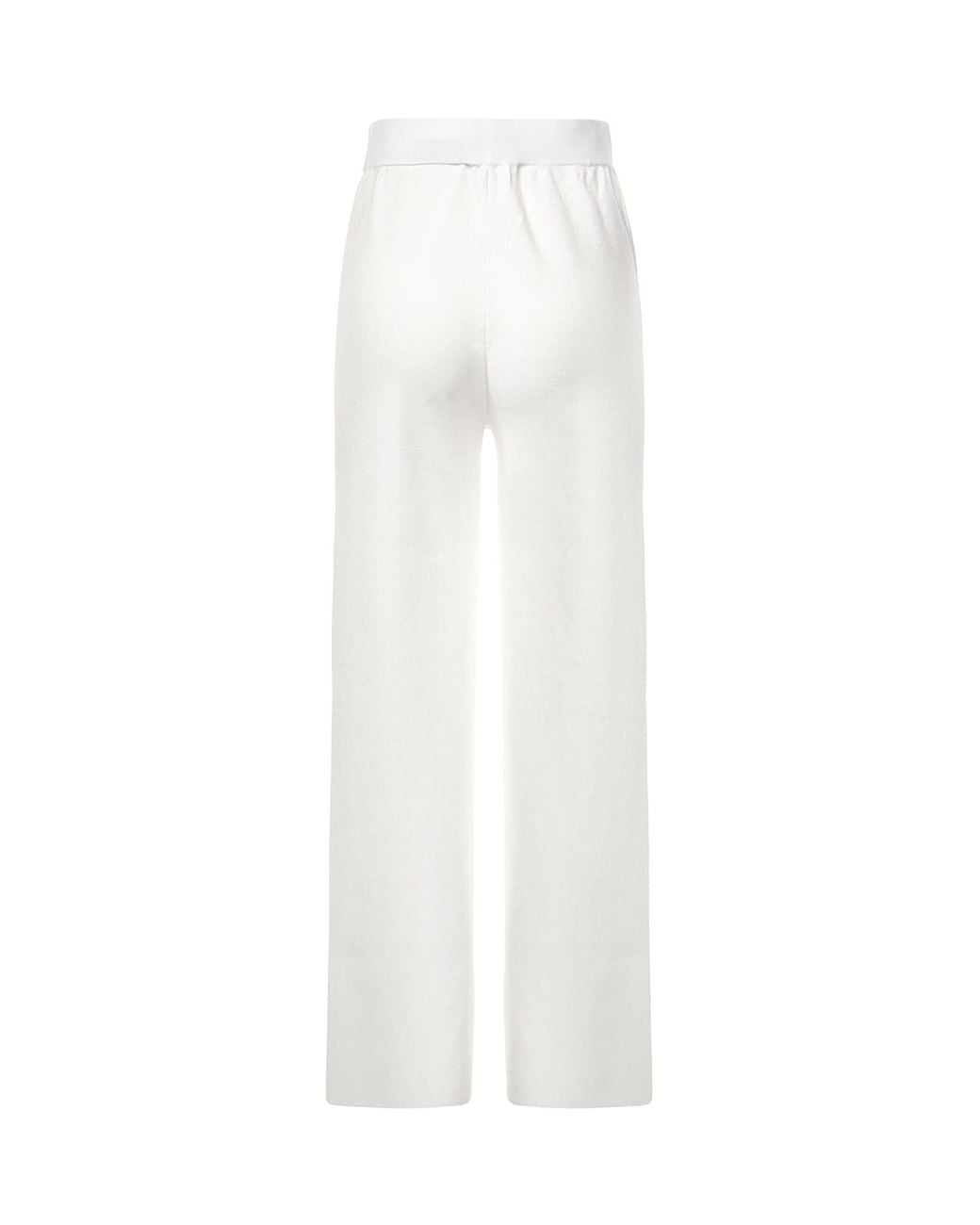 Max Mara White Elastic Waist Casual Pants