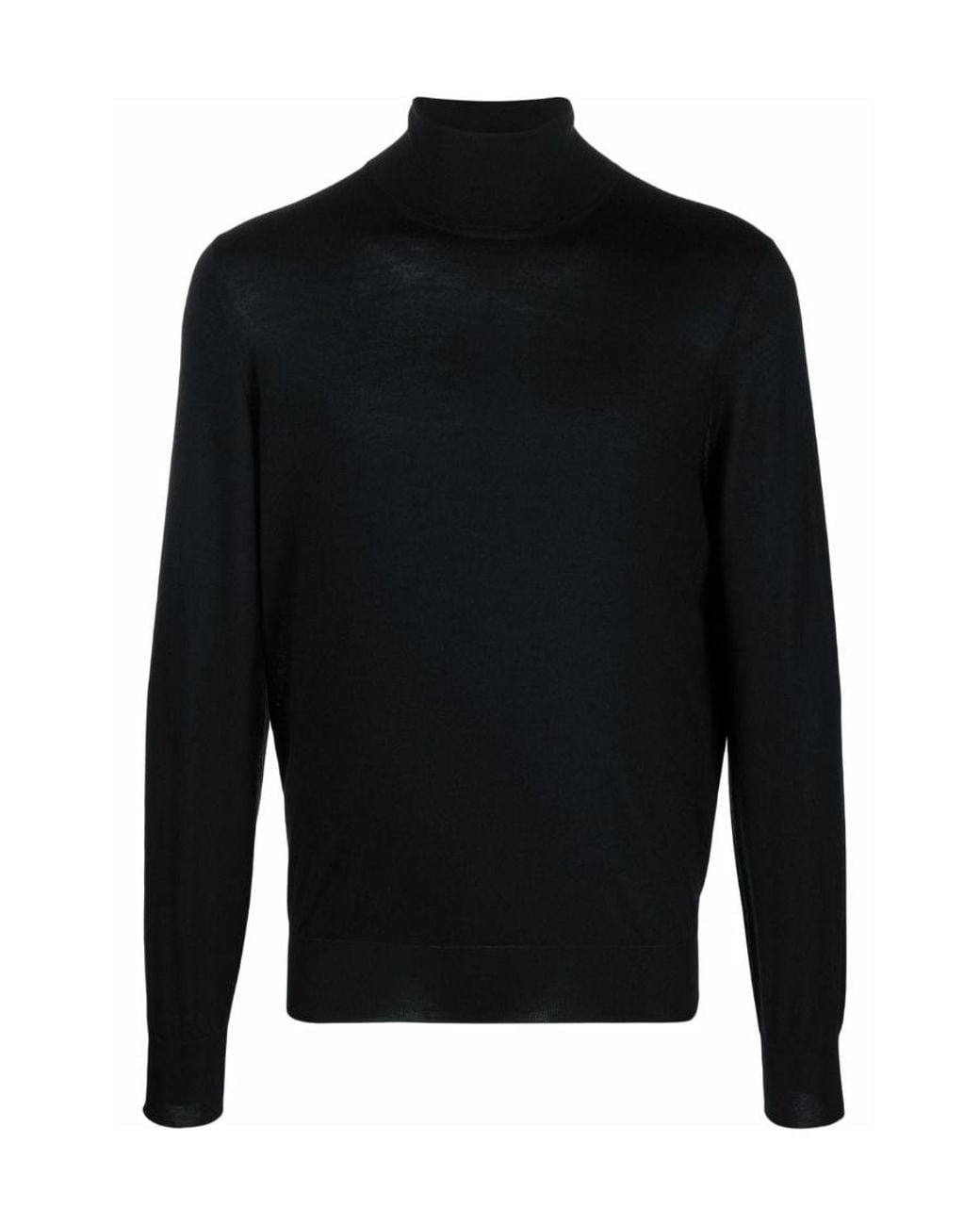 Brunello Cucinelli Black Turtleneck Knitted Jumper for men
