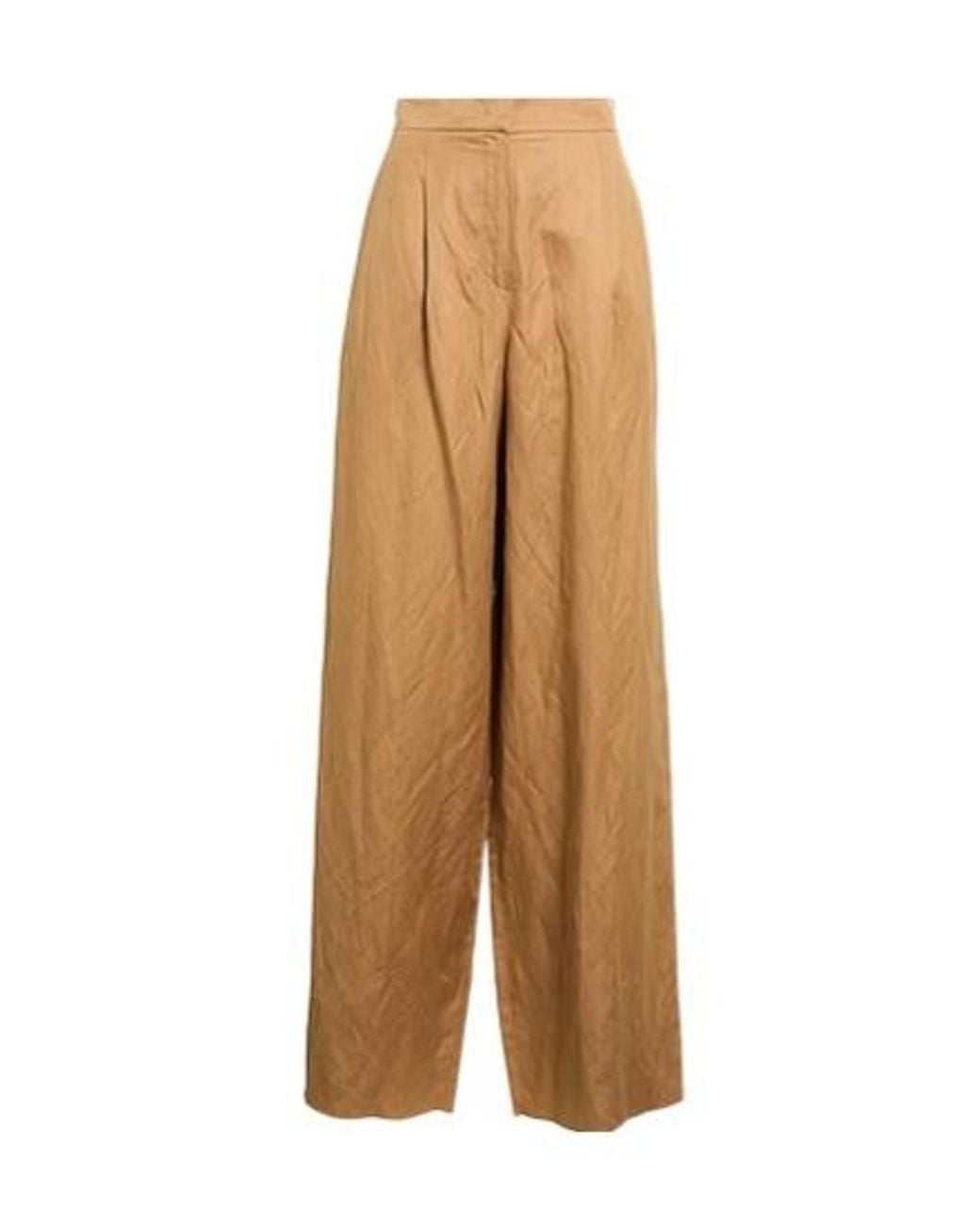 Max Mara Natural Wide-Leg Trousers