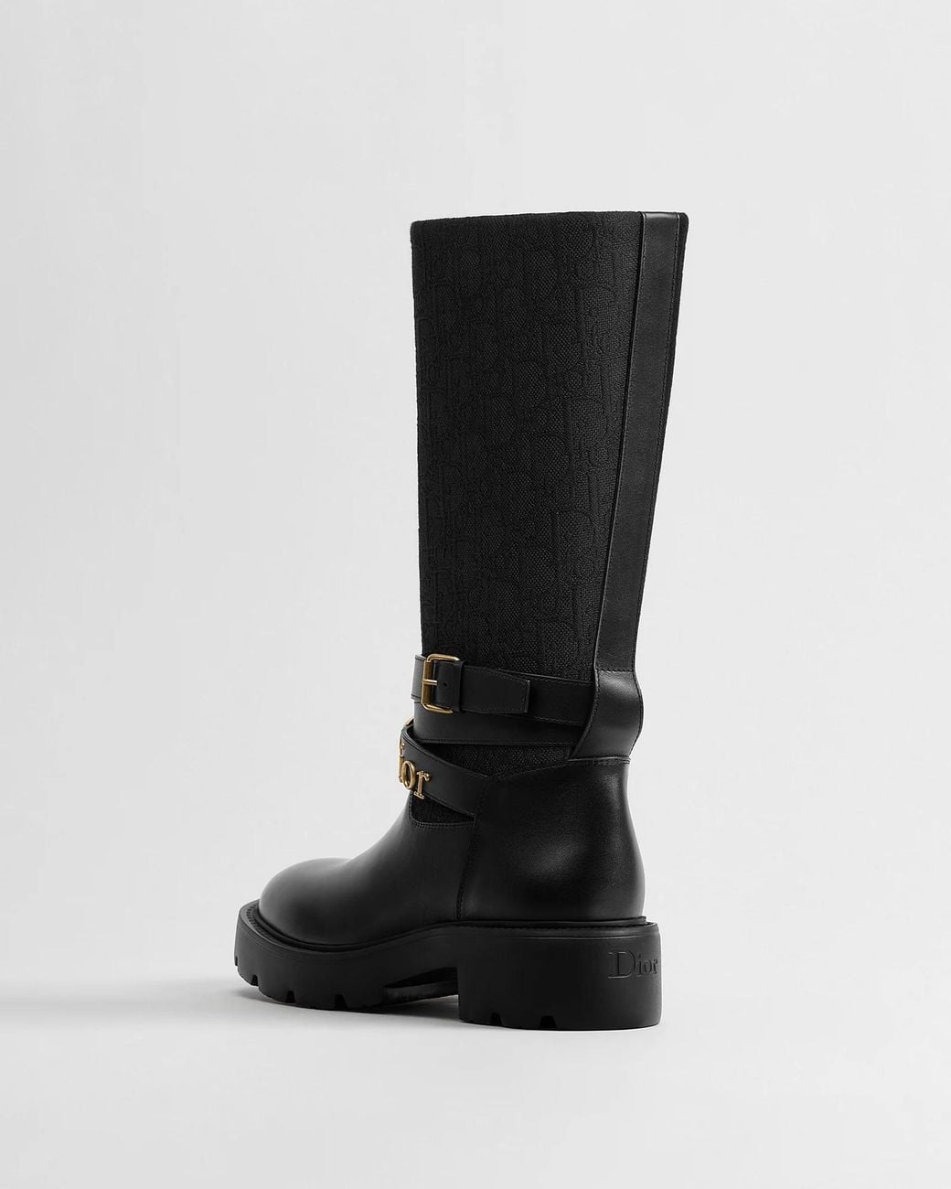 Dior Black Bolt Boot