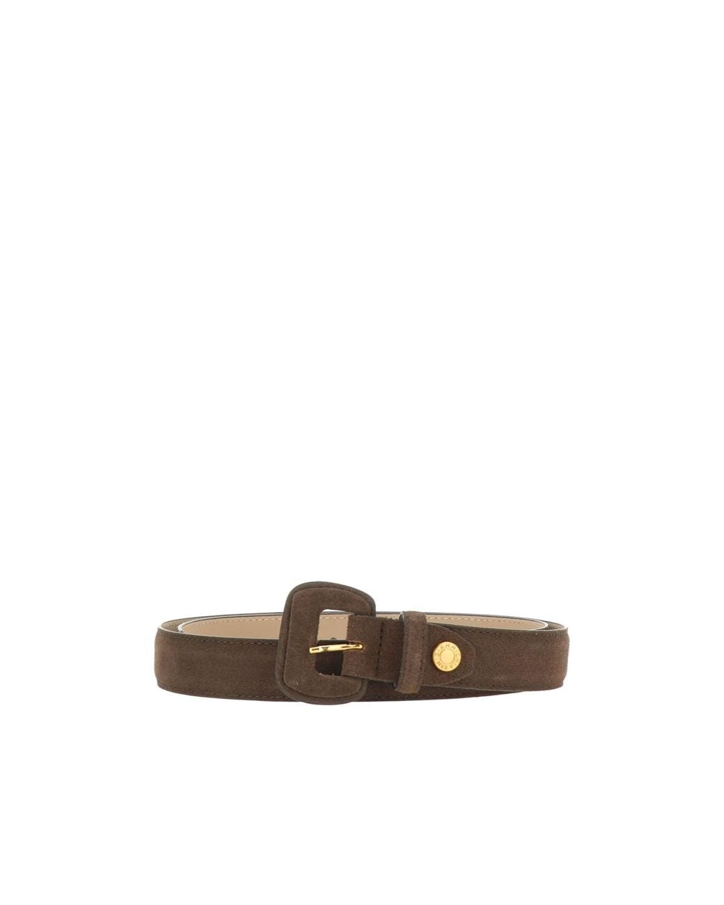 Gianni Chiarini White Suede Buckle Belt