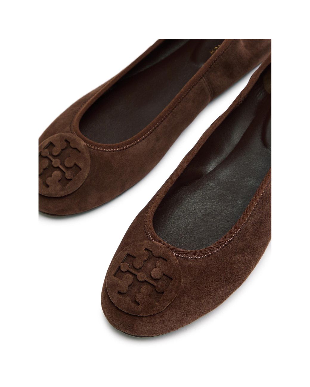 Tory Burch Brown Lightweight Foldable Ballet Flats