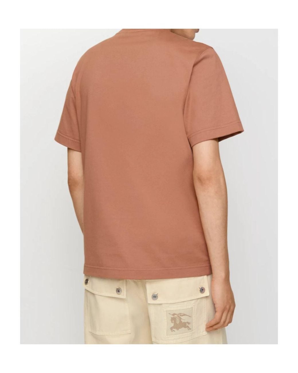 Burberry Orange Seth Ekd T-Shirt Ginger for men