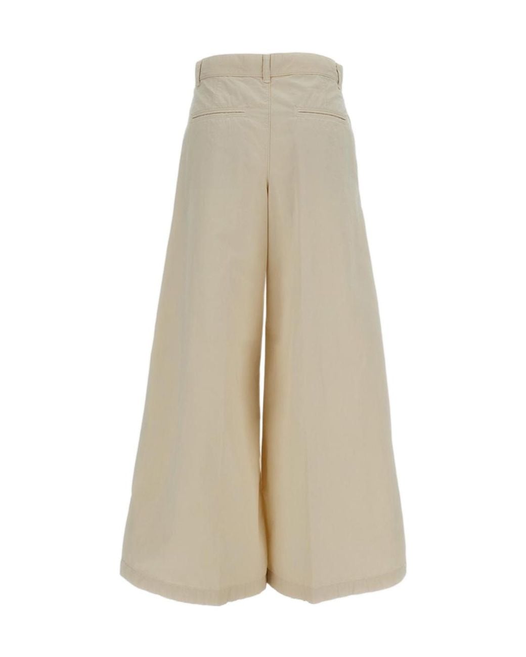 Polo Ralph Lauren Natural Button Palazzo Pants