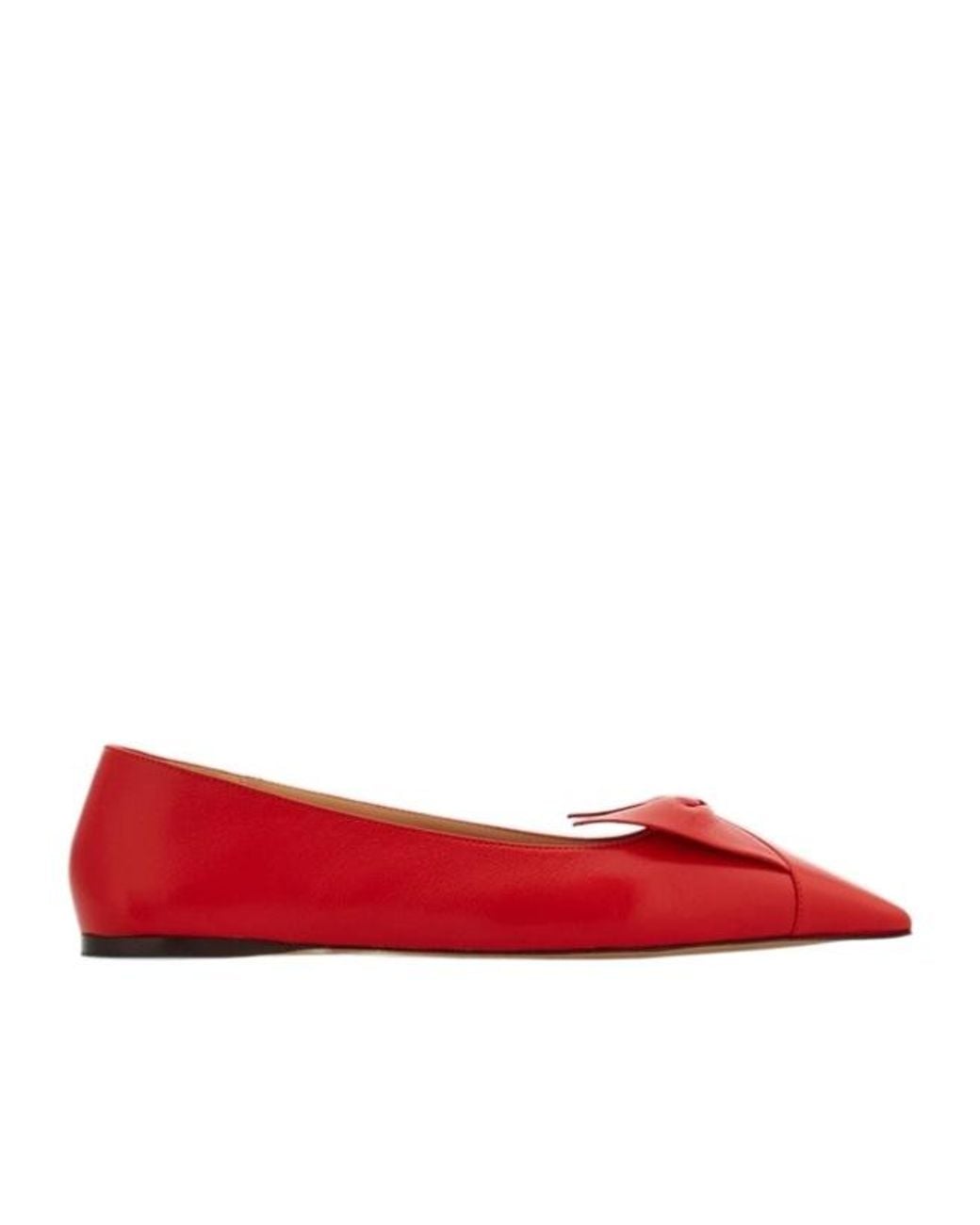 Ferragamo Red Bow Ballet Flat