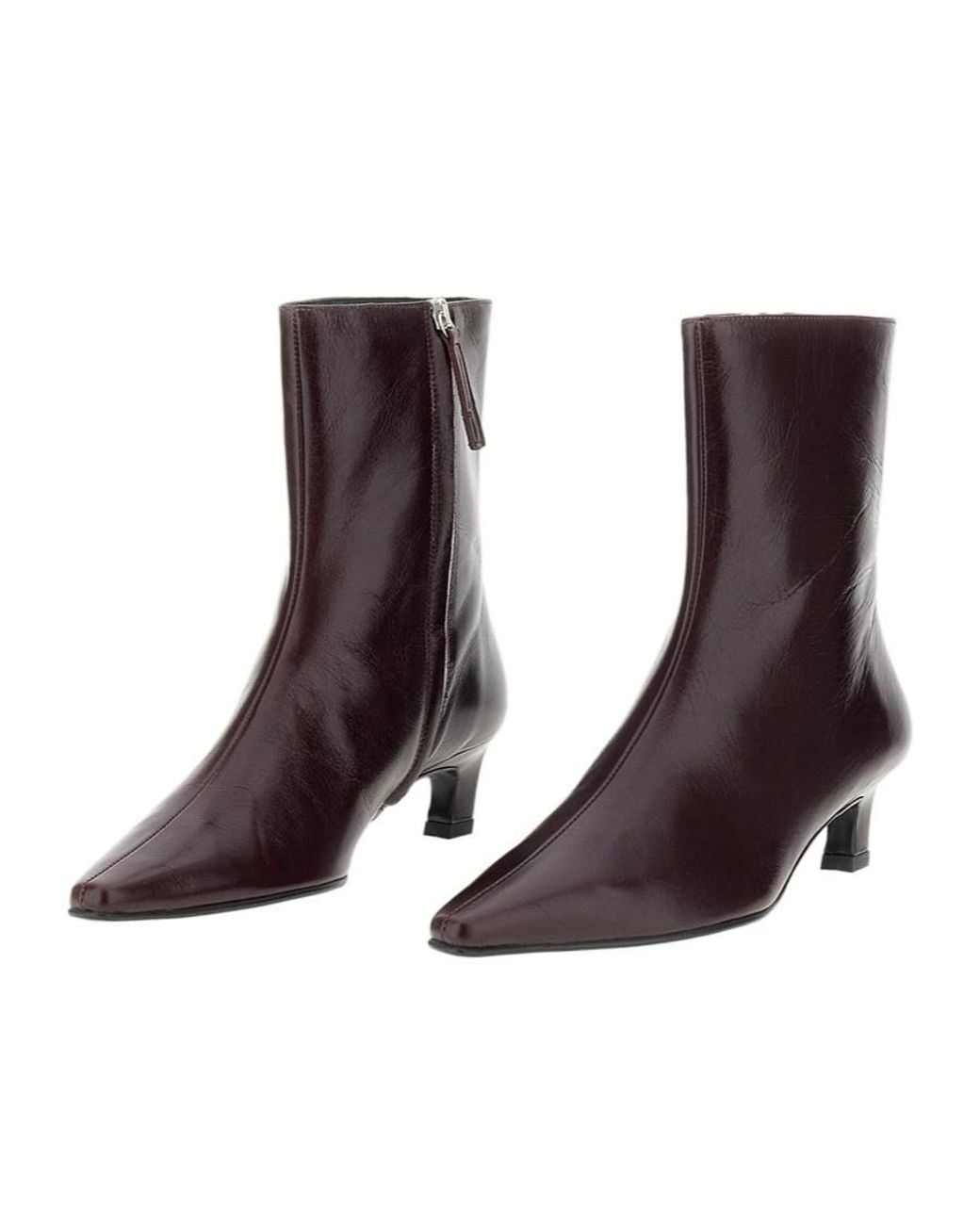 Alohas Brown Ambar Rift Pointed-Toe Ankle Boots