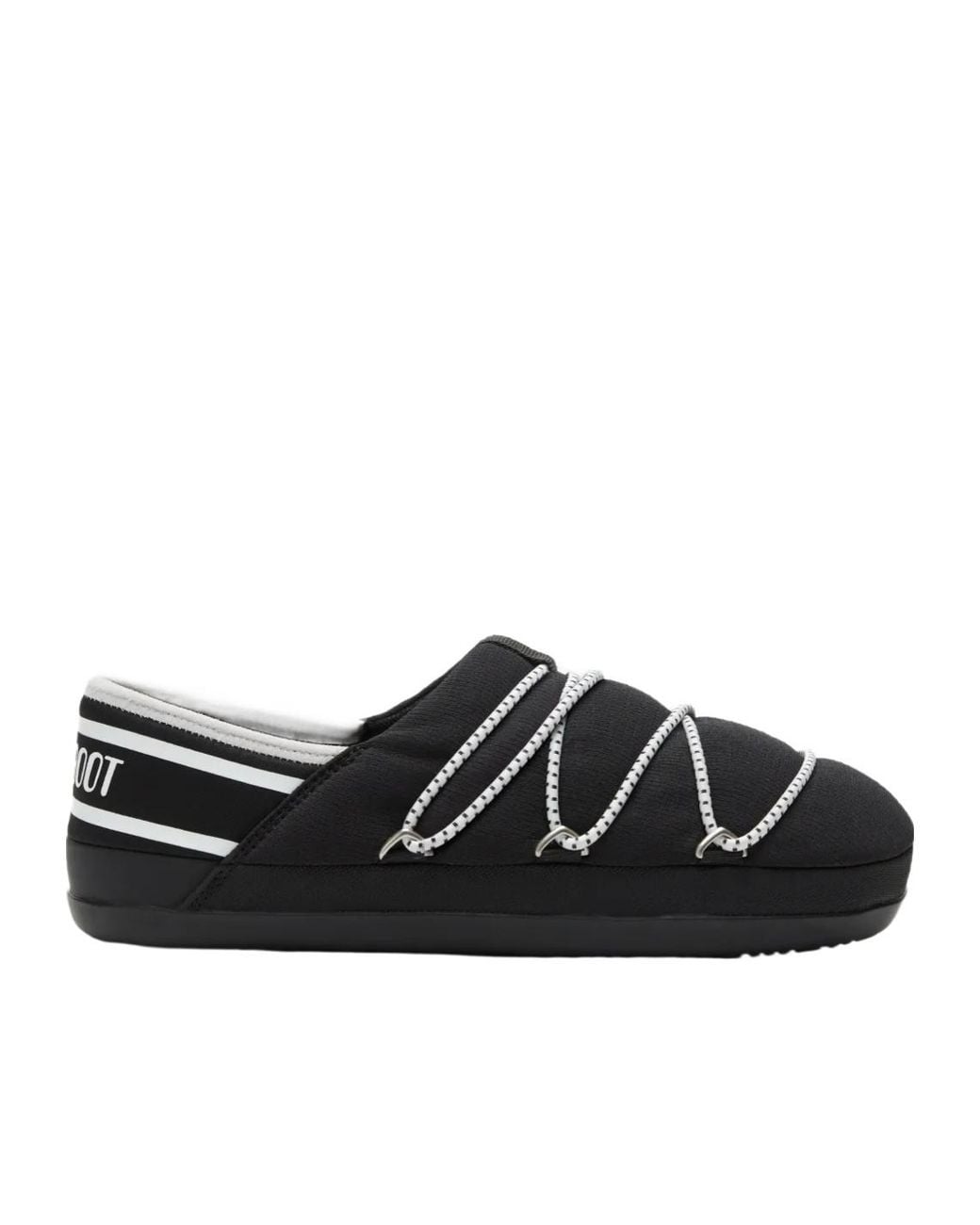 Moon Boot Black Icon Slipper for men