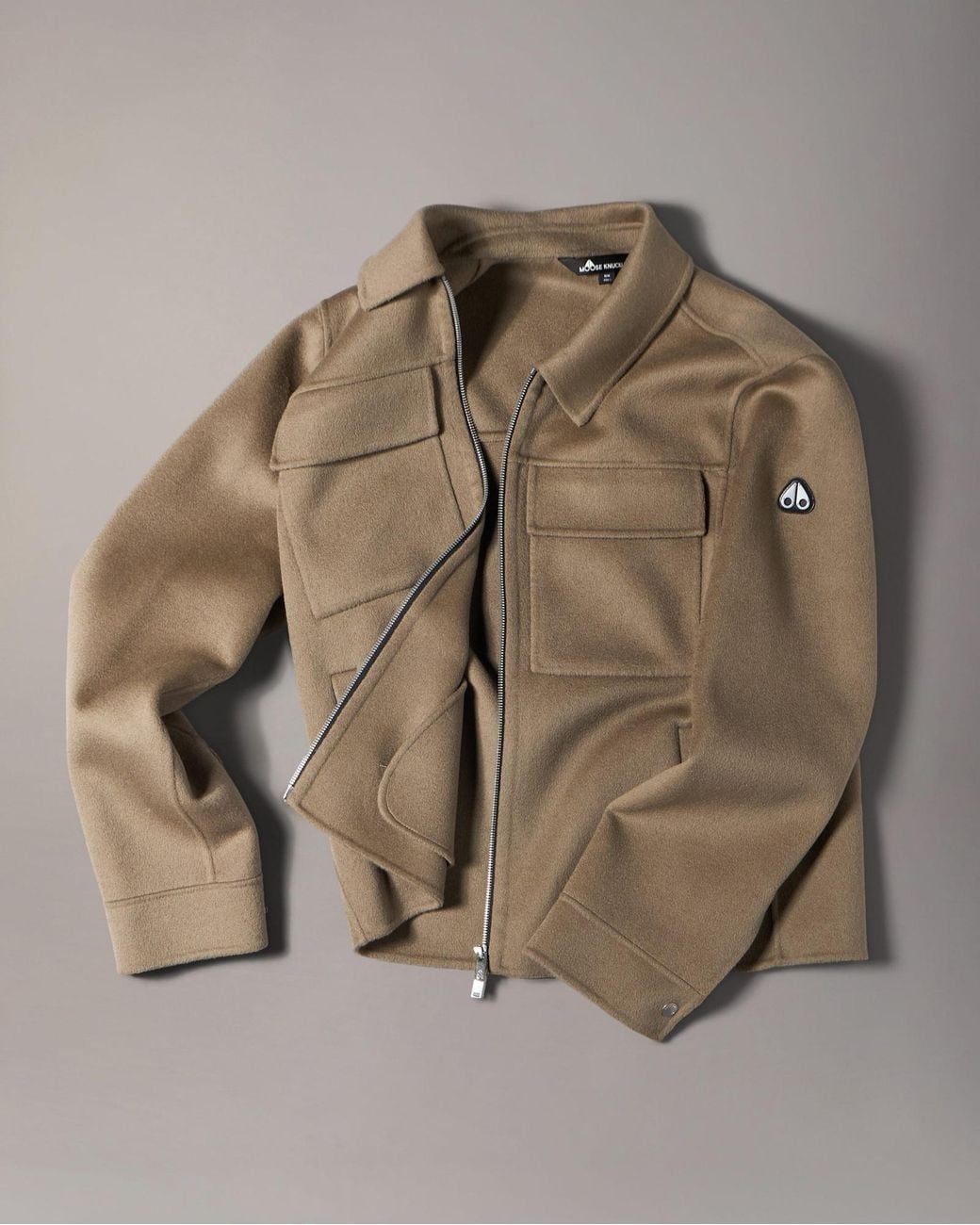 Moose Knuckles Natural Jacques Wool Jacket for men