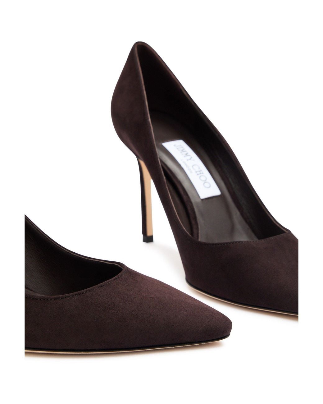 Jimmy Choo Brown Suede Court Shoes