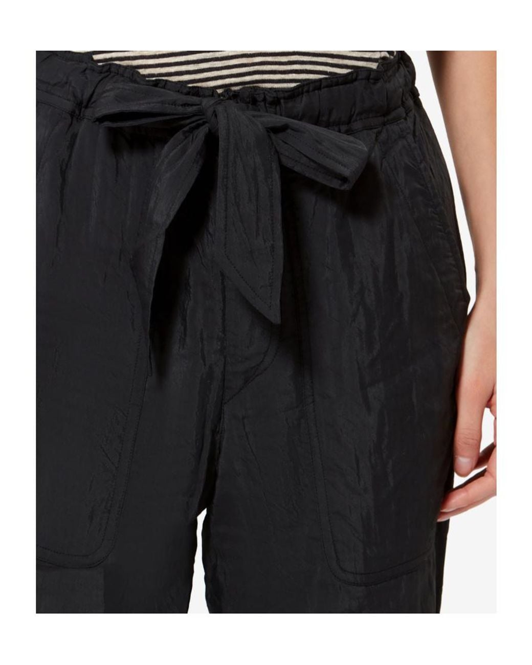 Isabel Marant Black Isabel Marant Étoile Bilina Belted Pants