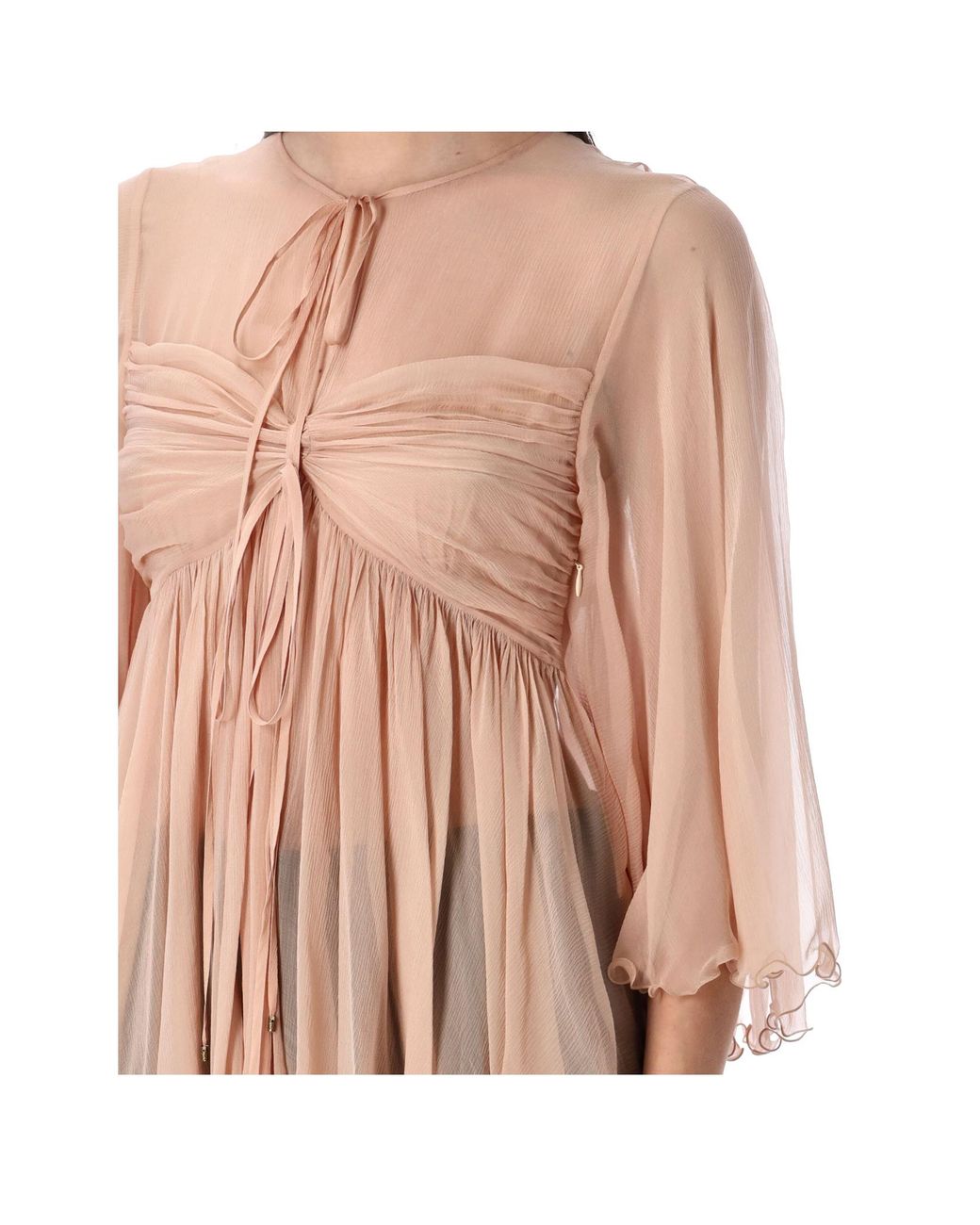 Chloé Natural Long-Sleeved Top