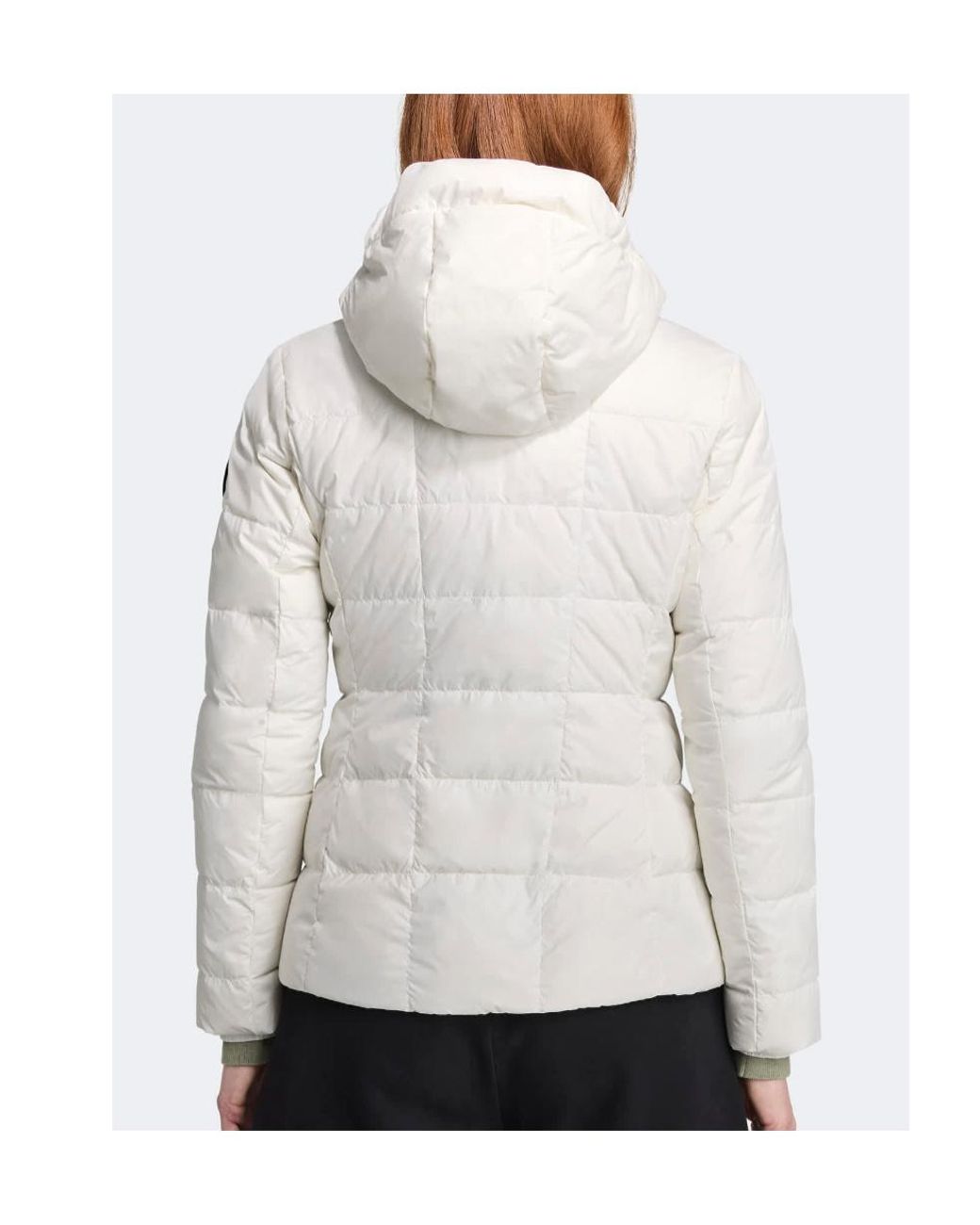 Canada Goose White Abbott Hoodie Label