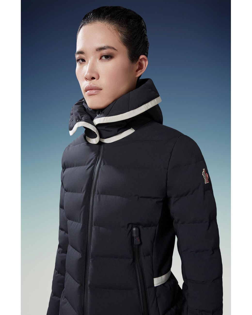Moncler Black Lamoura Short Down Jacket