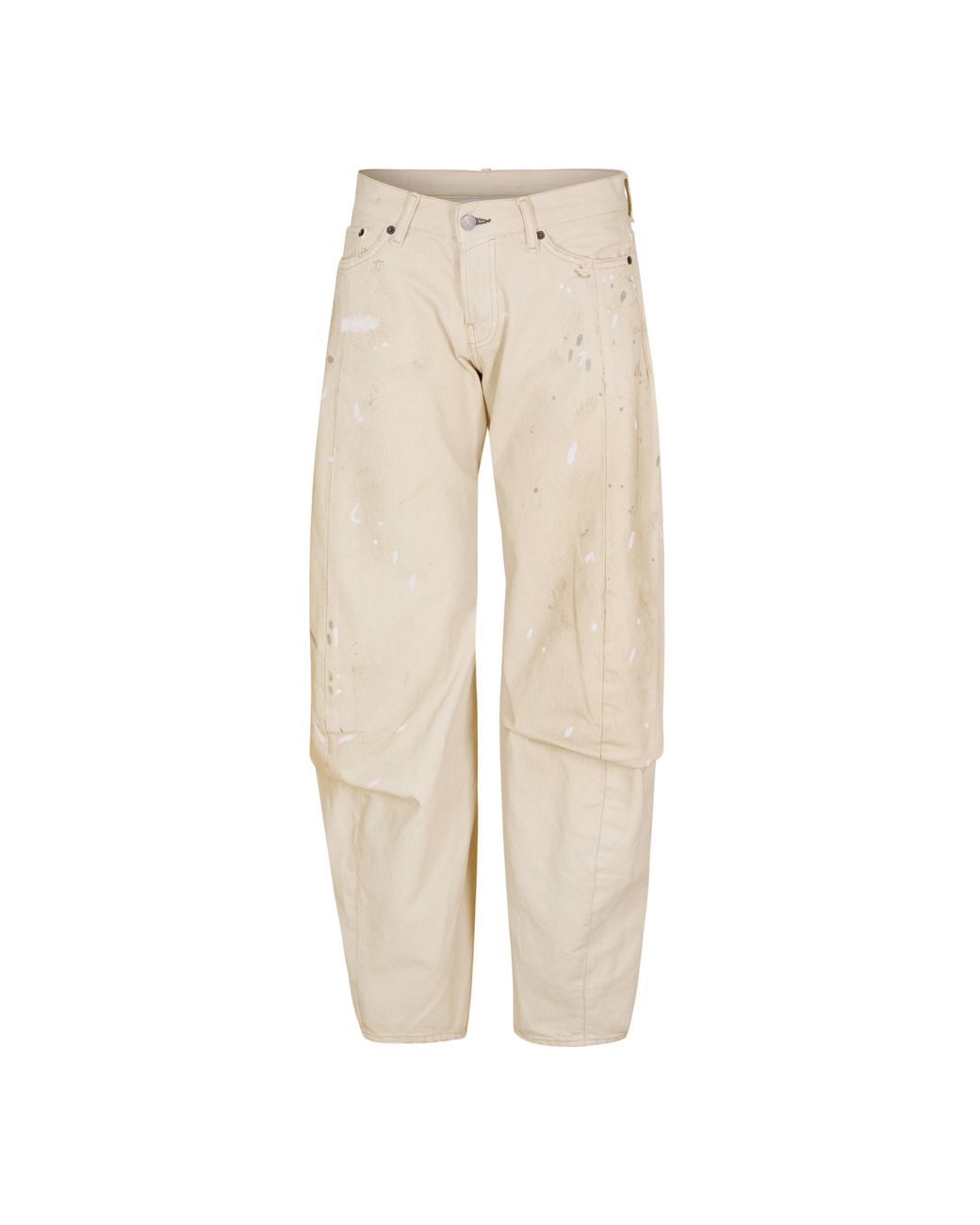 Acne Natural Loose Straight-Leg Jeans