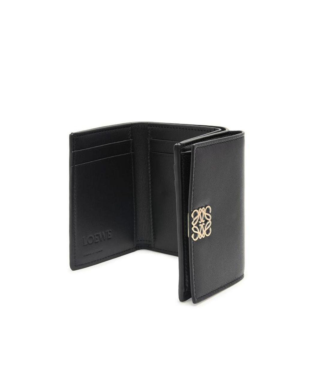 Loewe Black Puffer Anagram Trifold Wallet