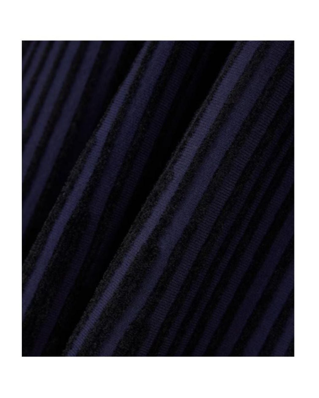 Emporio Armani Blue Ribbed-Knit Short-Sleeve Midi Dress
