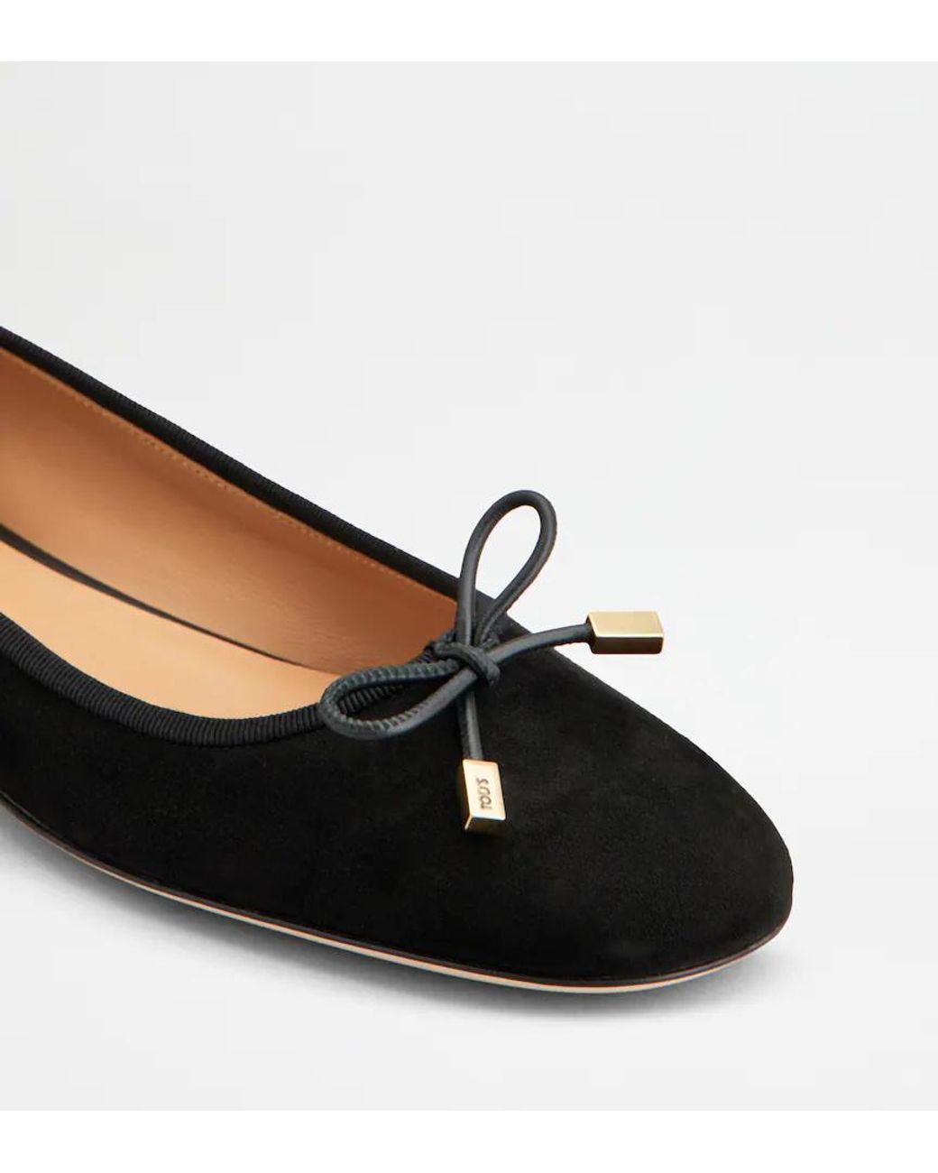 Tod's Black Ballerinas