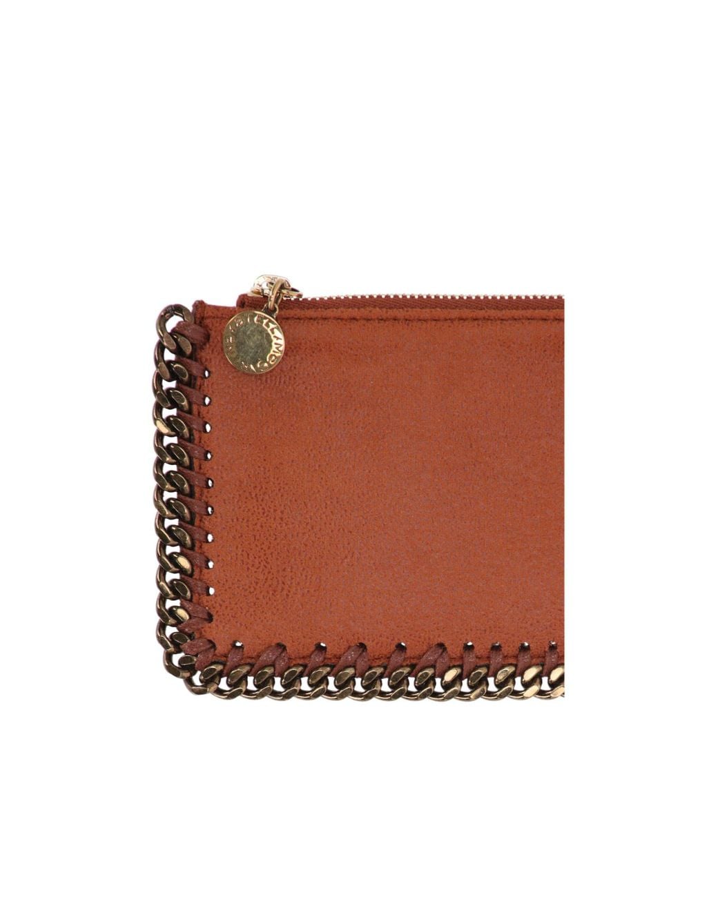 Stella McCartney Brown Zippered Card Holder