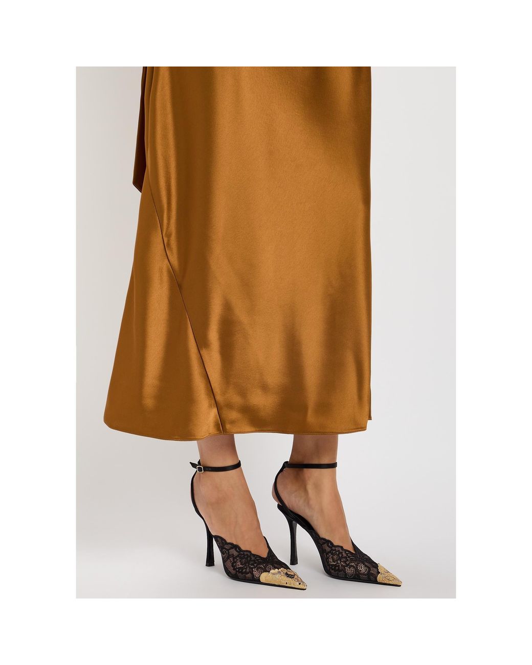 Jimmy Choo Black Satin Stiletto Heels