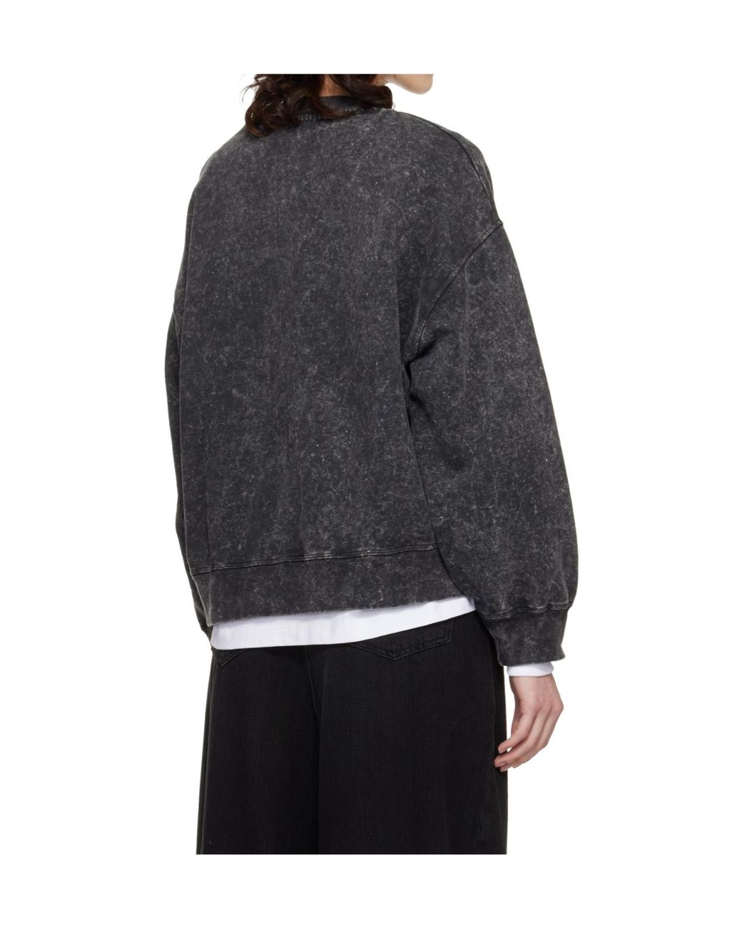 Ganni Gray Vintage Wash Sweatshirt