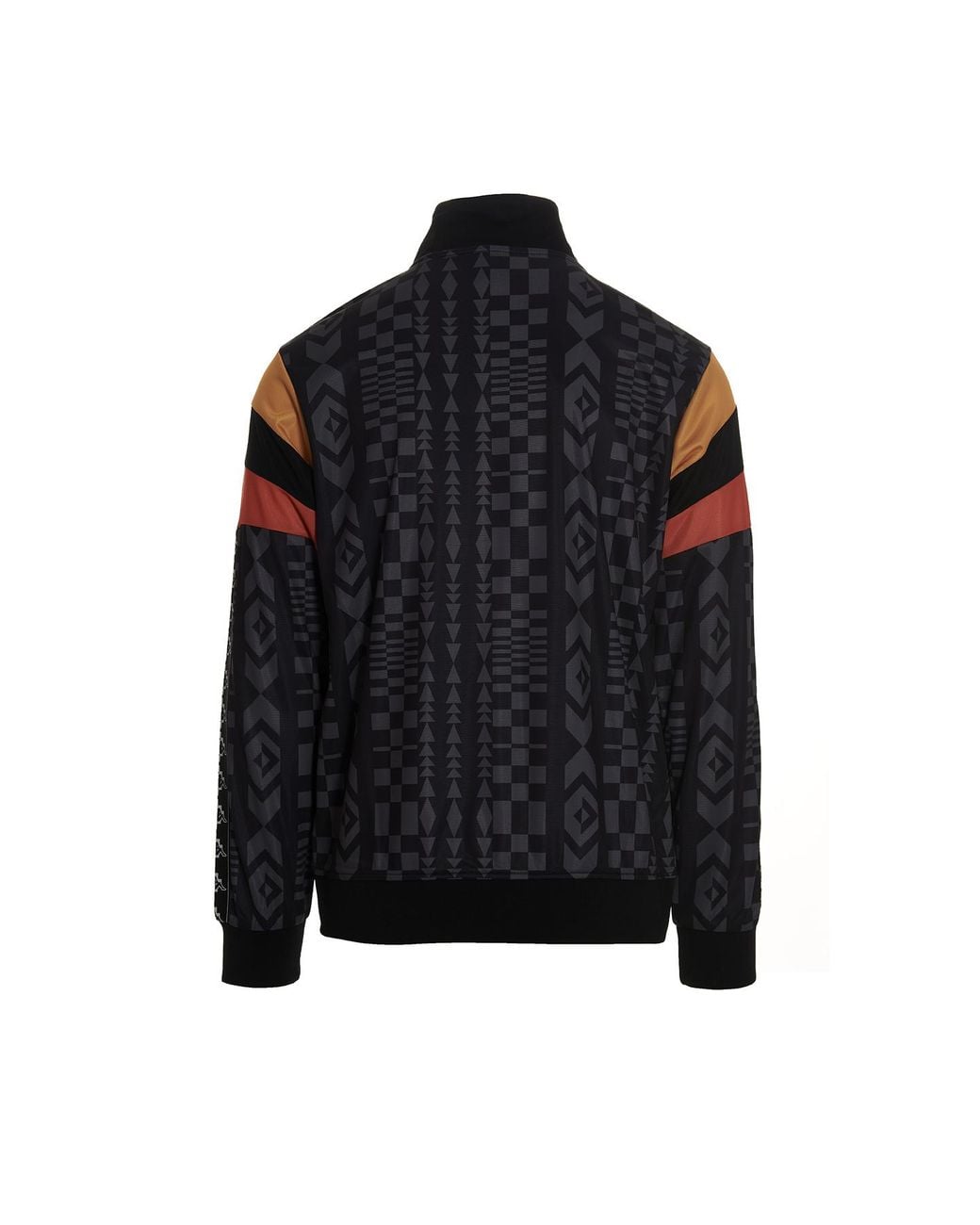 Marcelo Burlon Black County Of Milan X Kappa Logo Patch Zip-Up Jacket for men