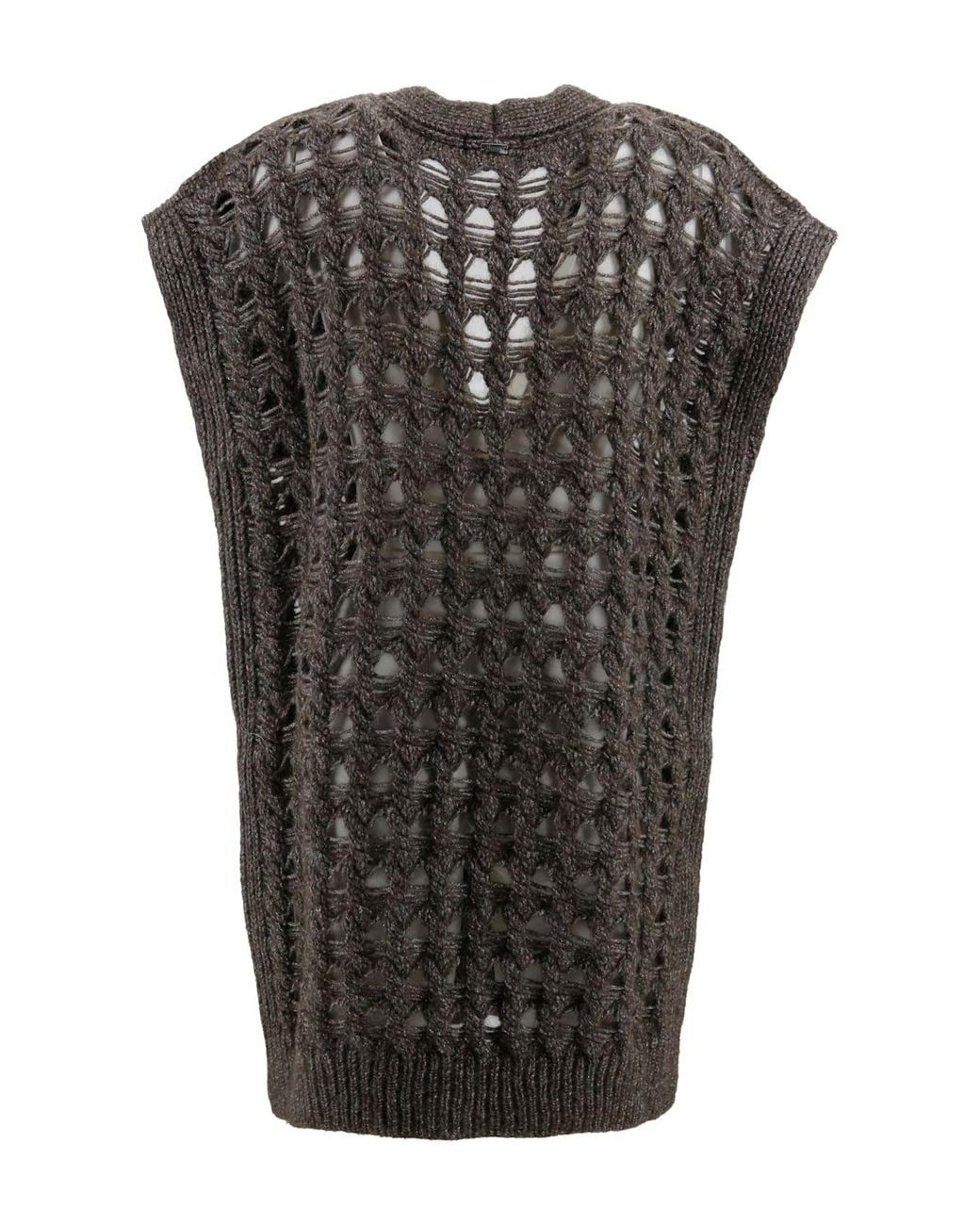 Herno Black Sleeveless Cardigan