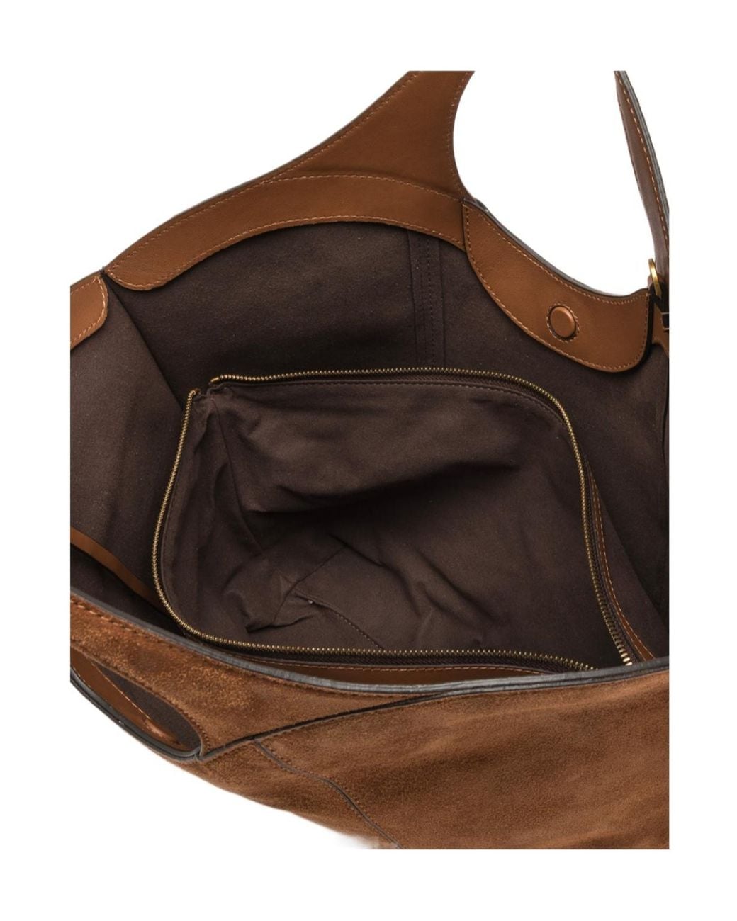Gianni Chiarini Brown Large Infinity Suede Toggle-Fastening Tote Bag