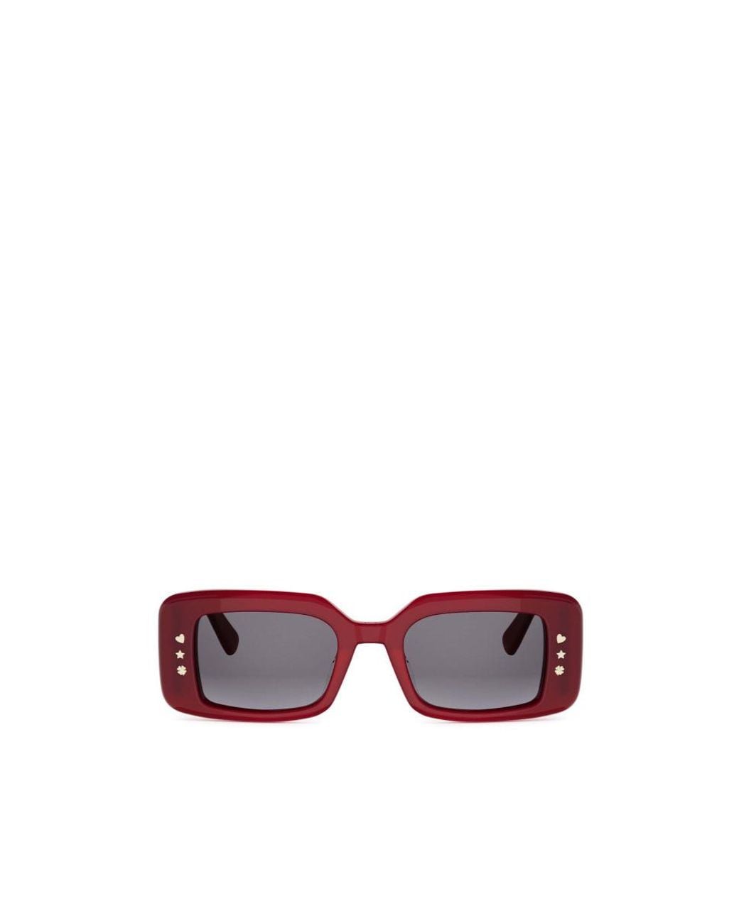 Dior Pink Eyewear Luckycharms S1I Shiny Rectangular Frame Sunglasses