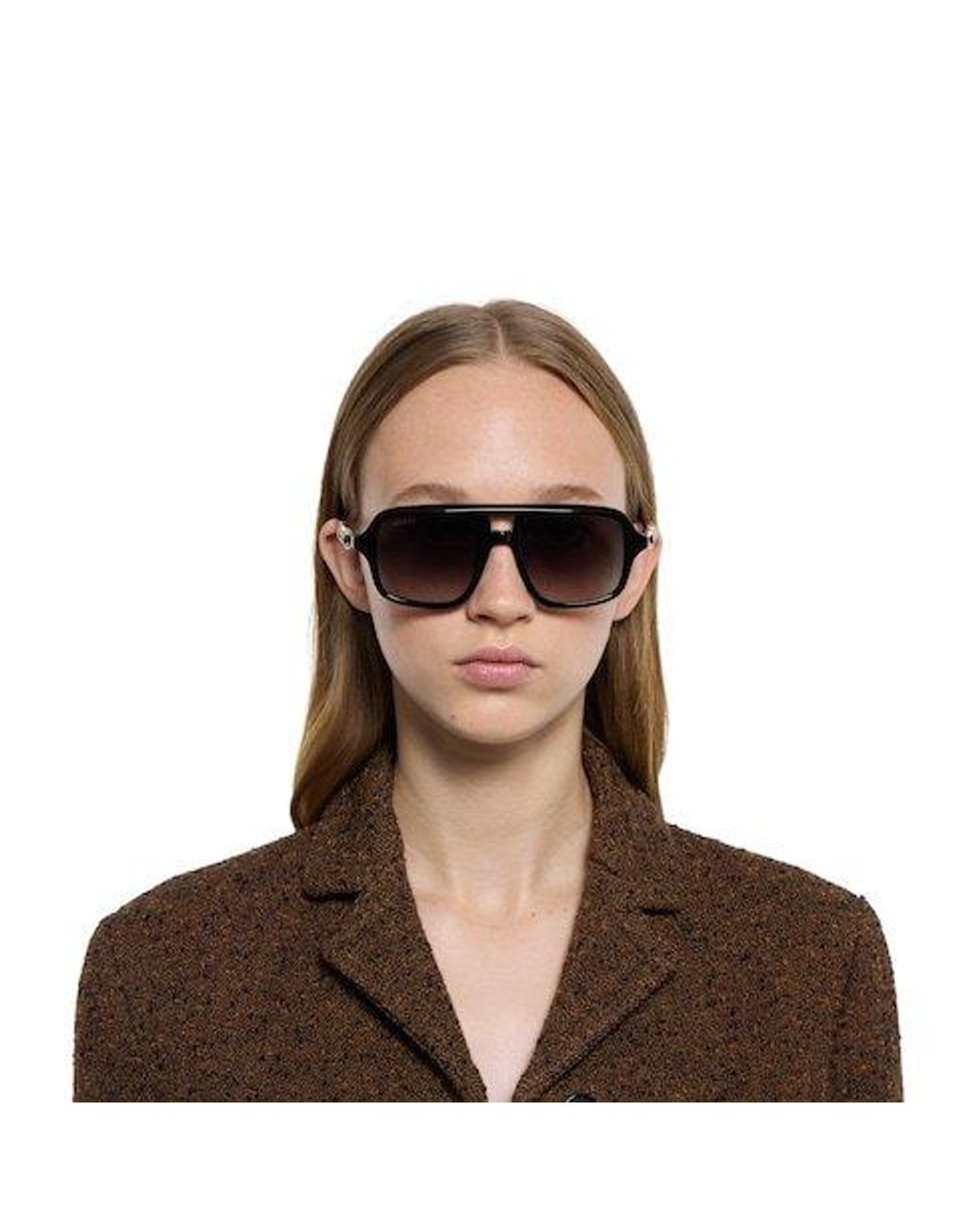 Gucci Multicolor Navigator Frame Sunglasses