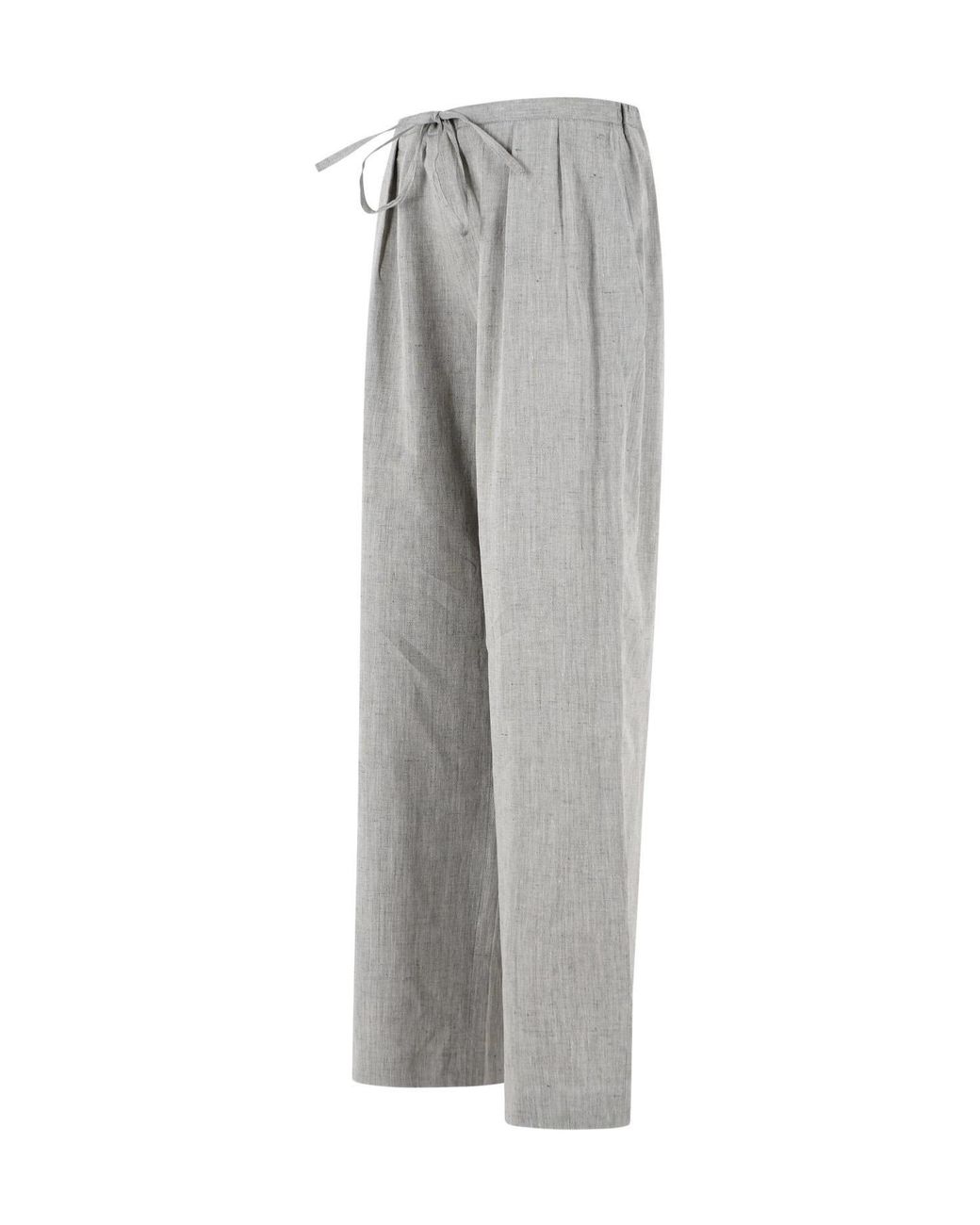Loulou de Saison Gray Drawstring Casual Pants