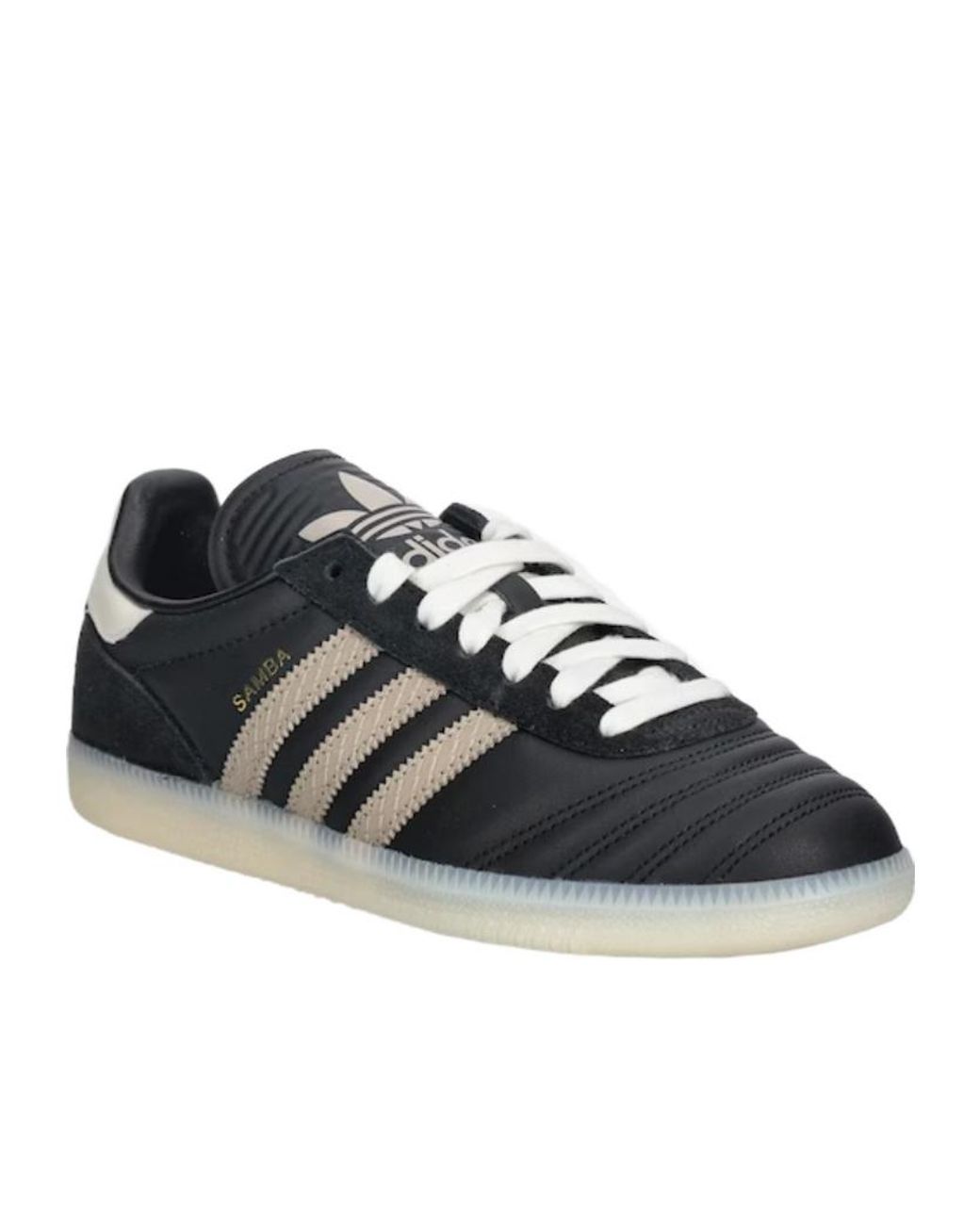 Adidas Originals Black Samba Jp Lace-Up Sneakers for men