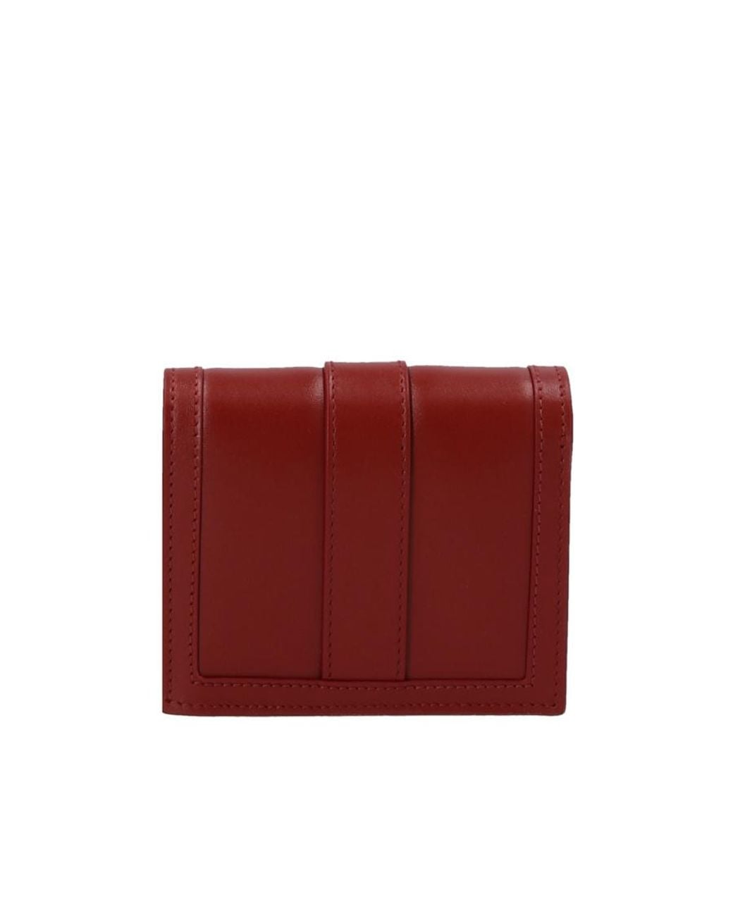 Versace Red Greca-Plaque Detail Wallet