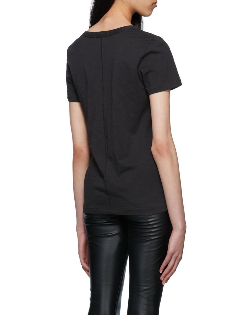 Rag & Bone Black Logo V-Neck T-Shirt