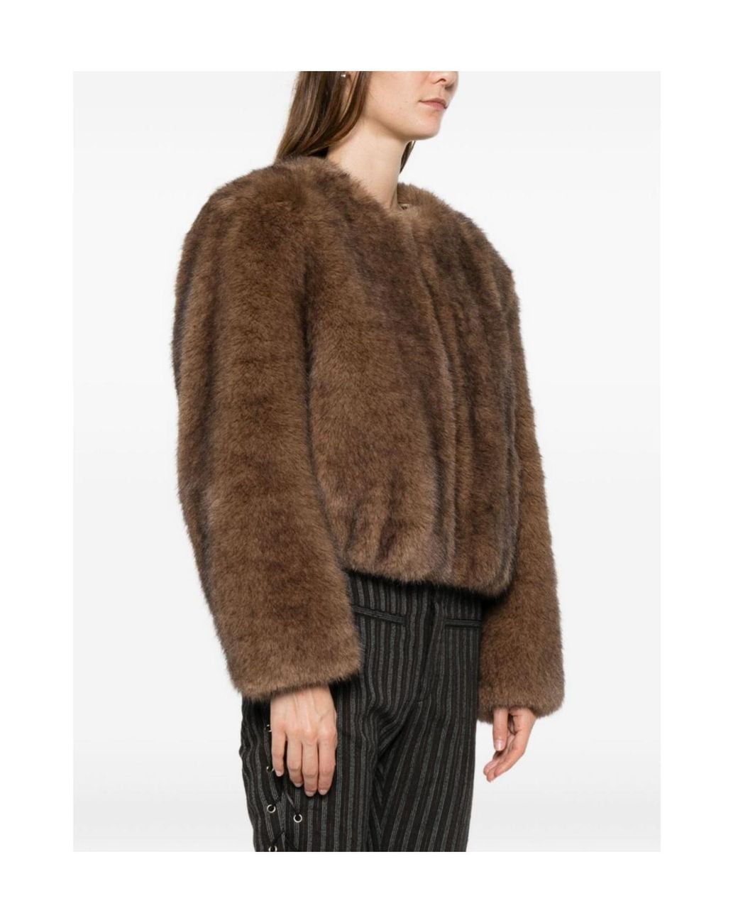 Stand Studio Brown Karly Zip-Up Jacket