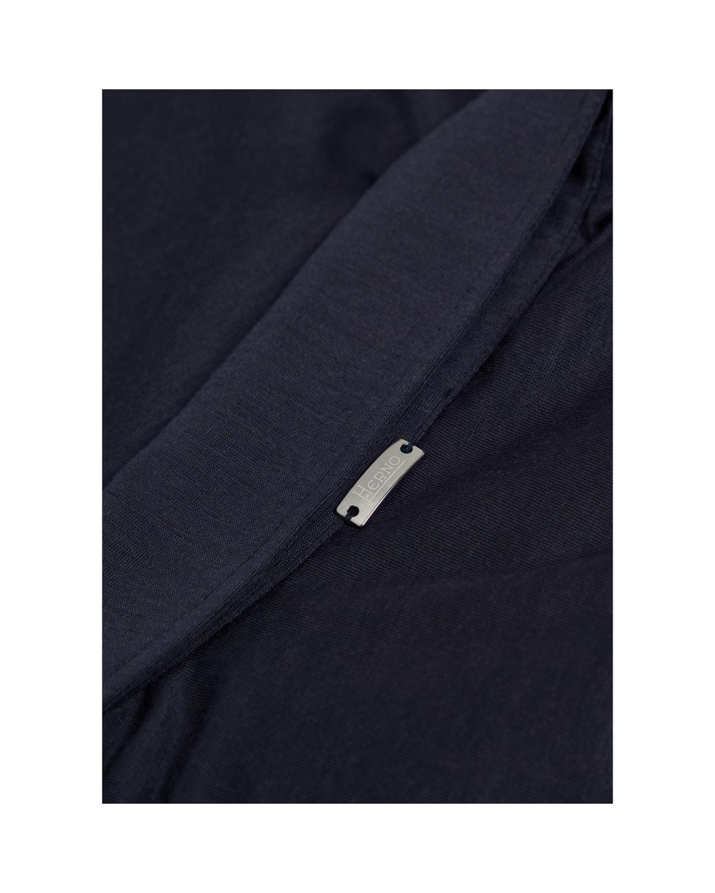 Herno Blue Sleeve Wool Polo Shirt for men