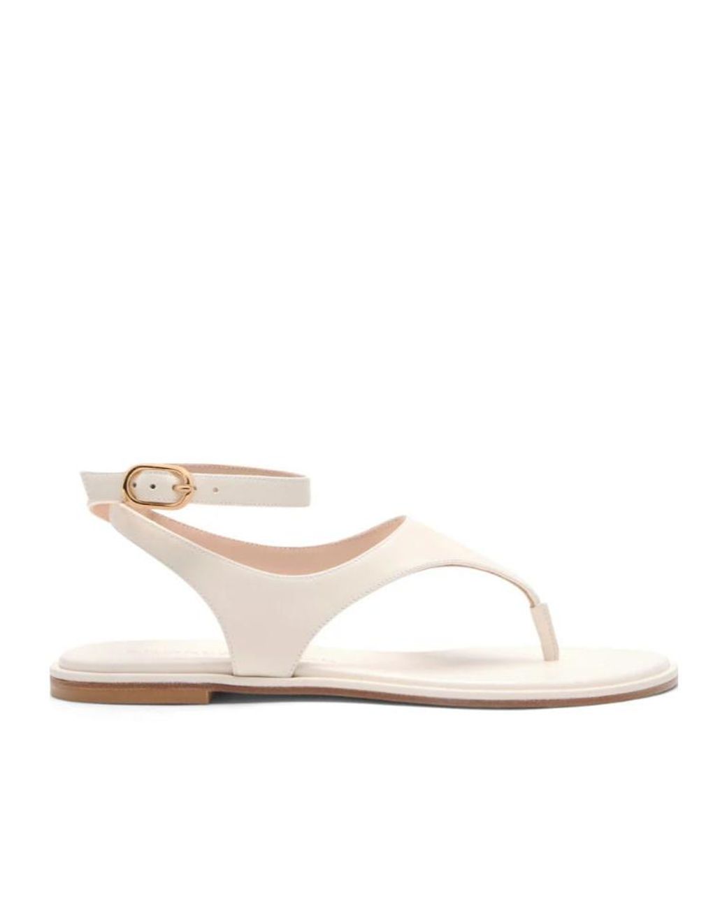 Stuart Weitzman White Marley Sandal