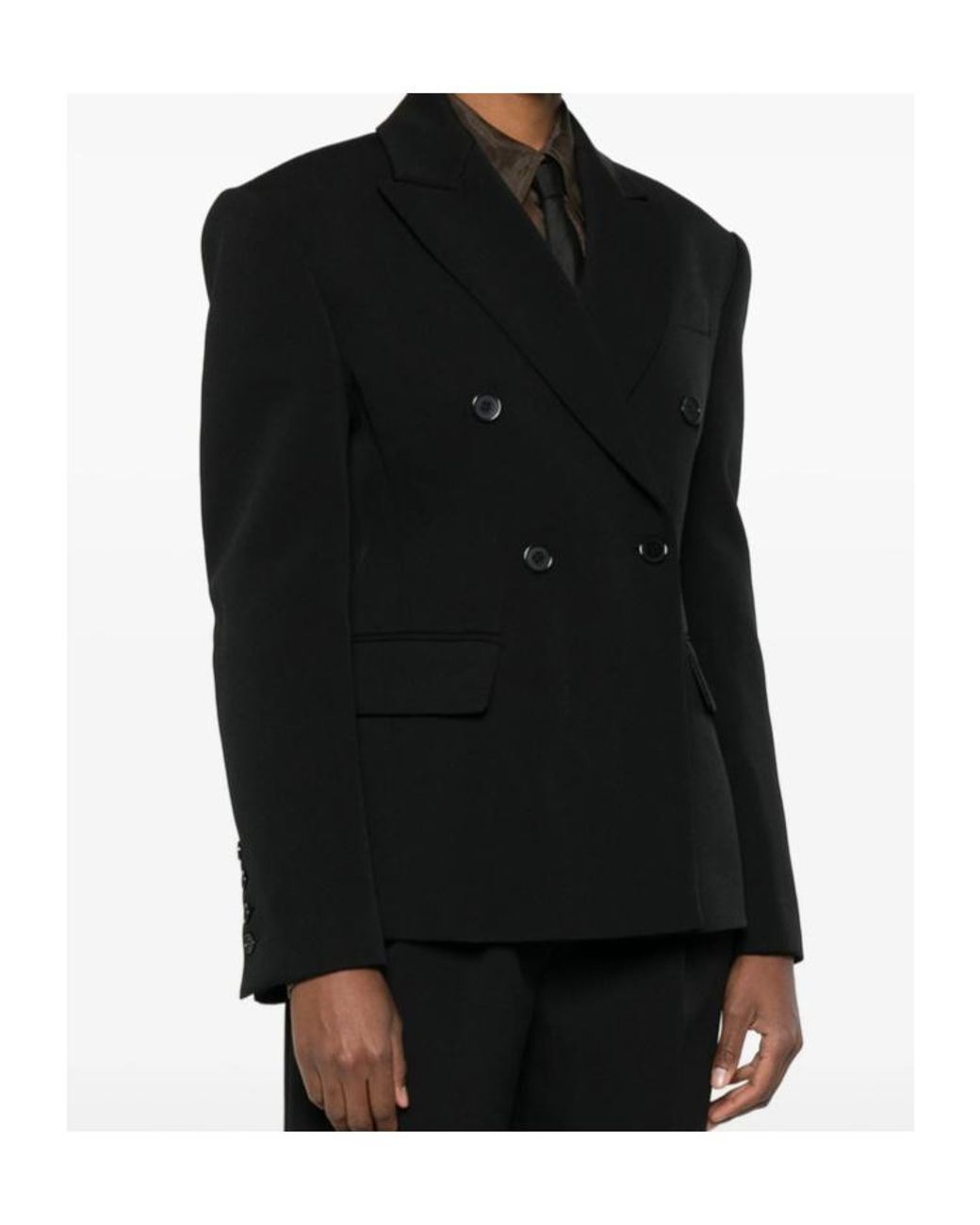 Frankie Shop Black Doyer Cinched Blazer