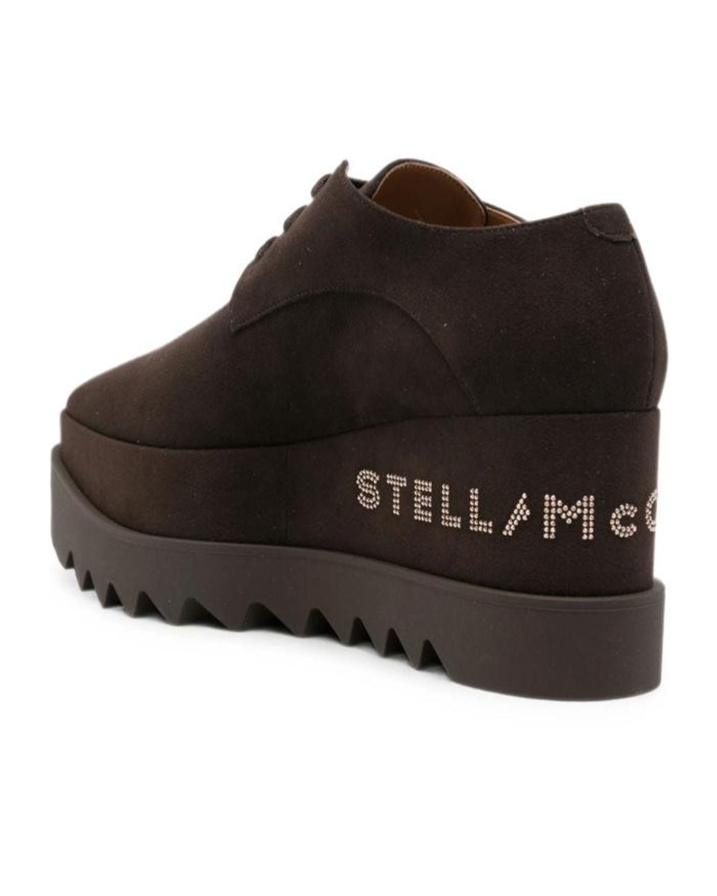 Stella McCartney Brown Elyse Studded Derby Shoes