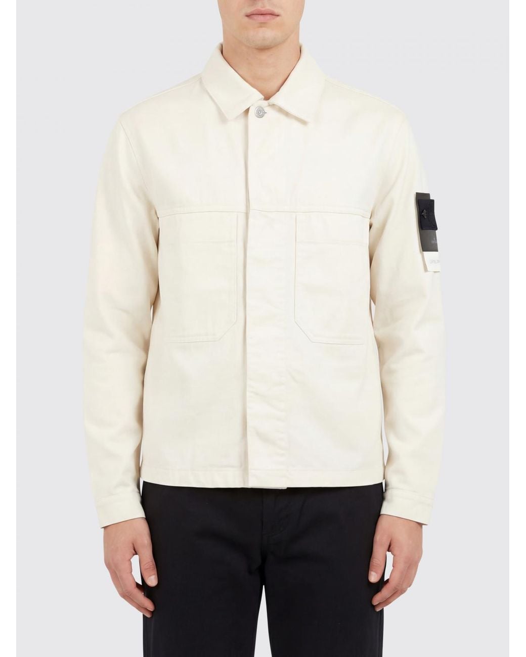 Stone Island Natural Bull Denim Tc Jacket for men