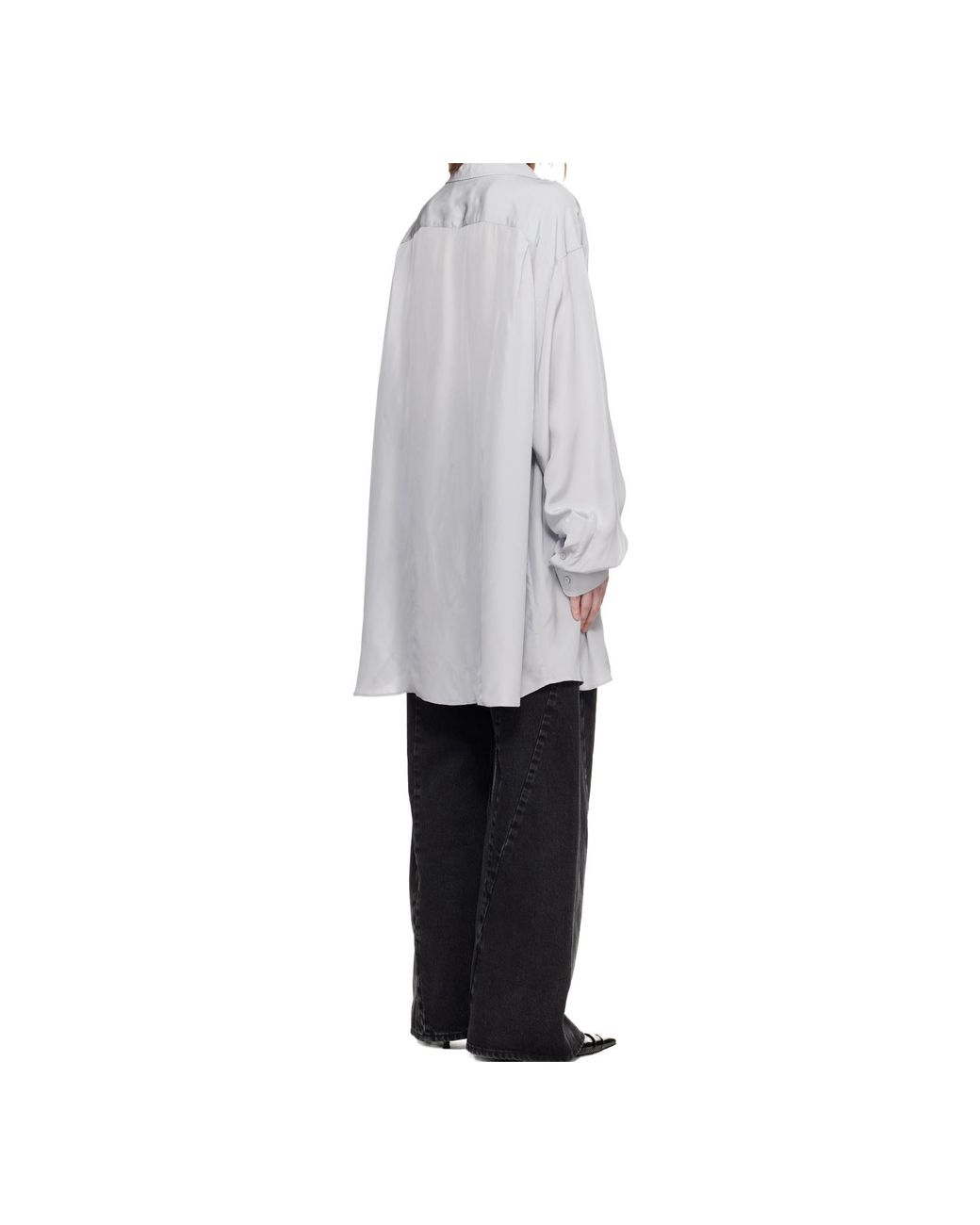 Maison Margiela White Long-Sleeve Buttoned Shirt