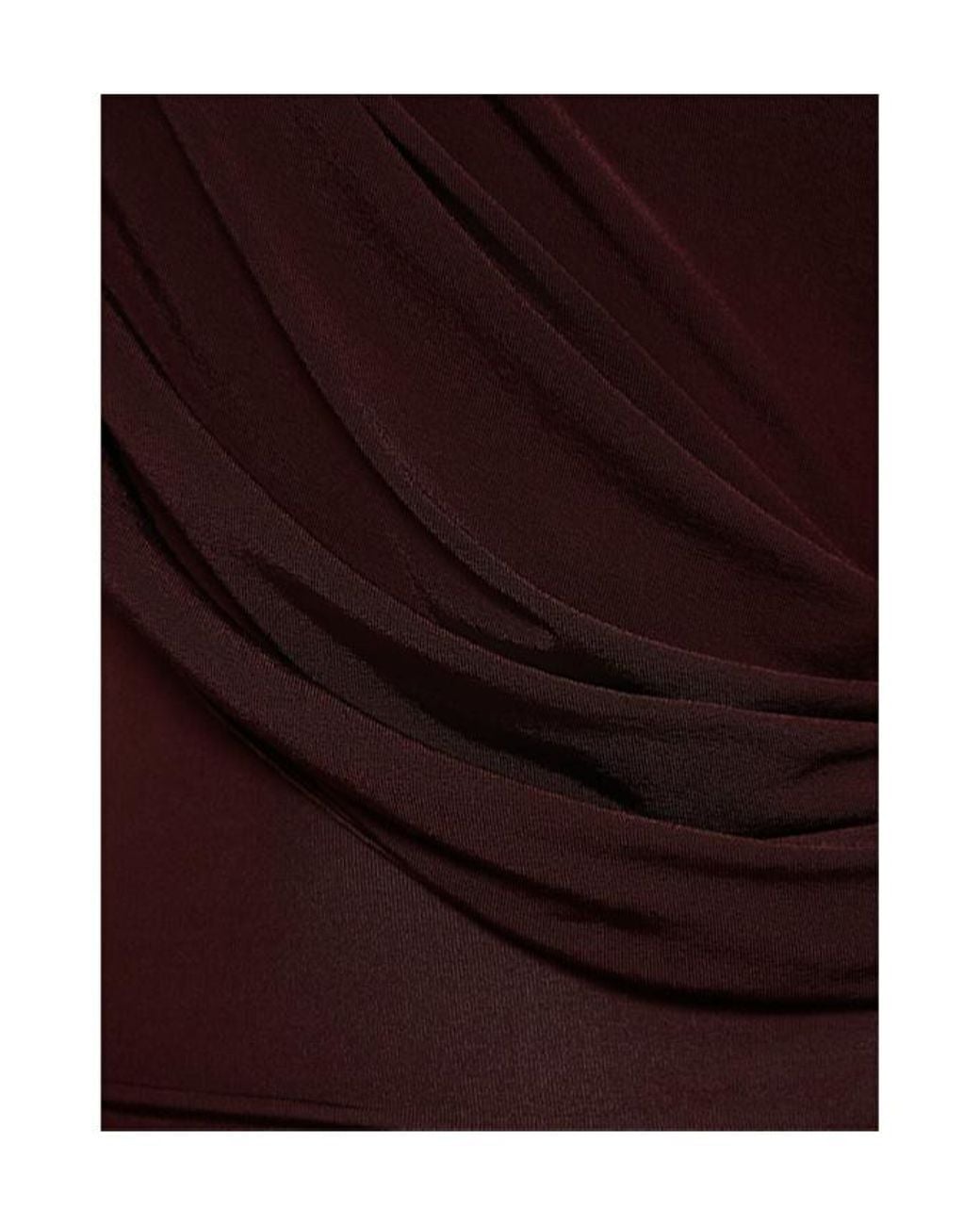 Magda Butrym Purple Draped Jersey Cape Mini Dress