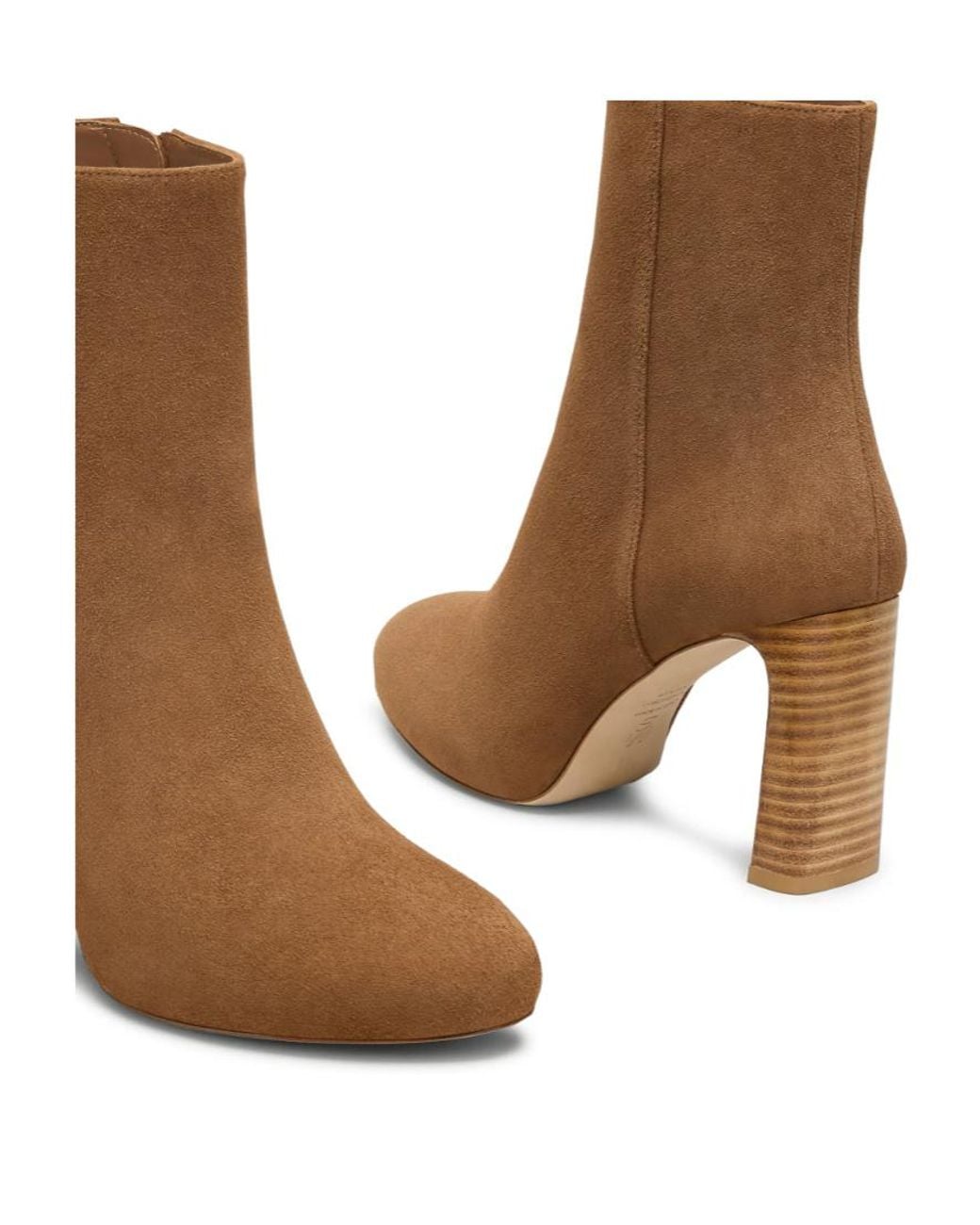 Stuart Weitzman Brown Babette Platform Zip Bootie
