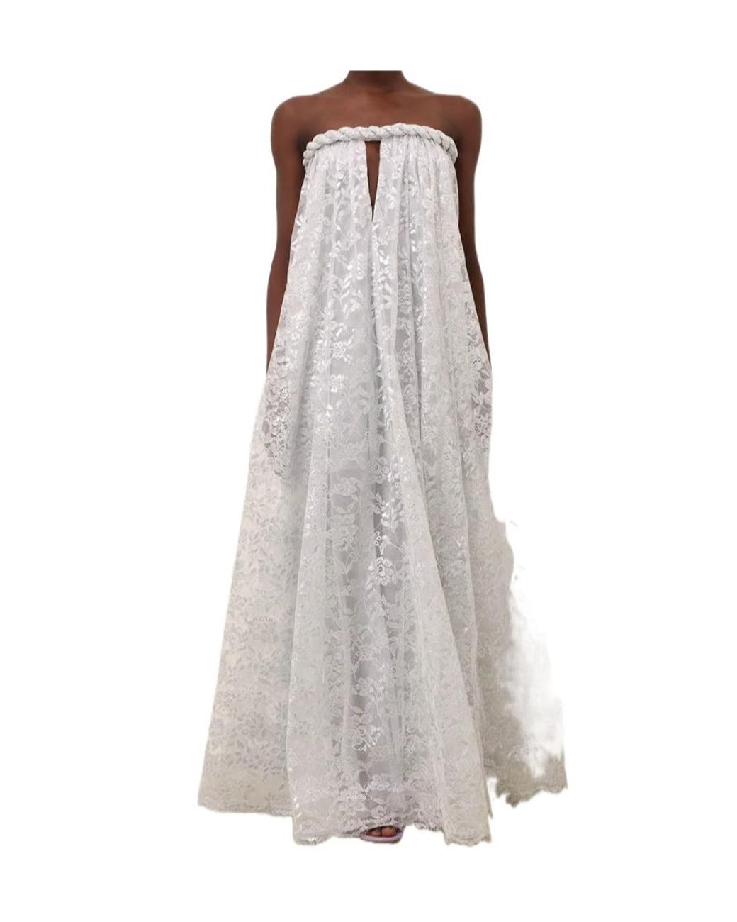 Zimmermann White Carousel Metallic Twist Gown