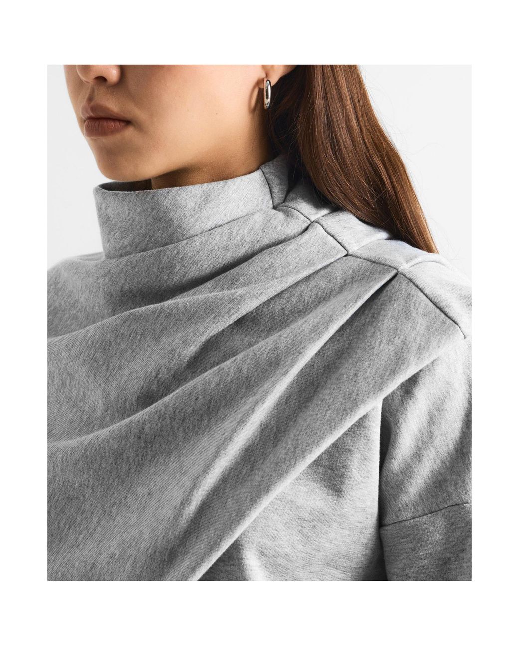 Magda Butrym Gray Light Heather Sweatshirt