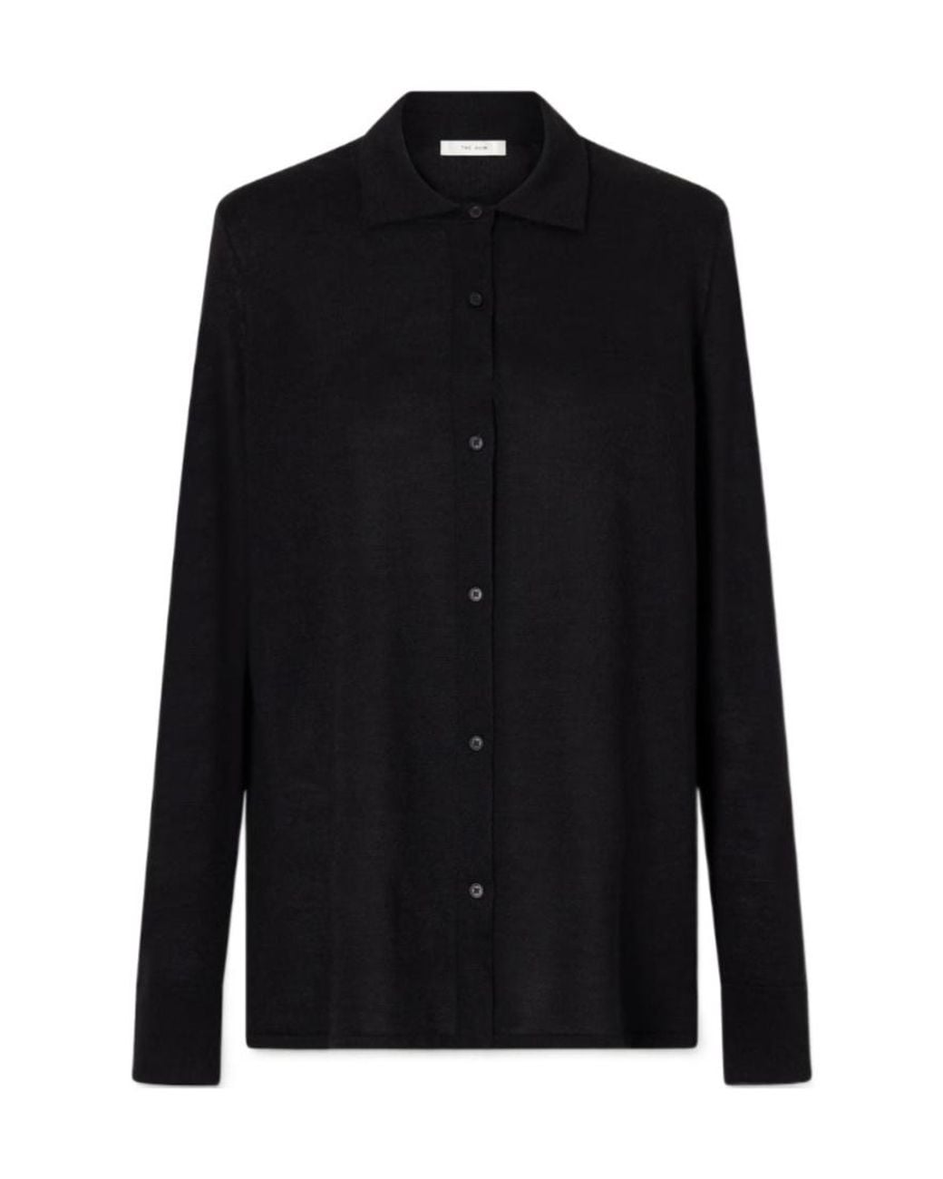 The Row Black Long-Sleeved Cardigan