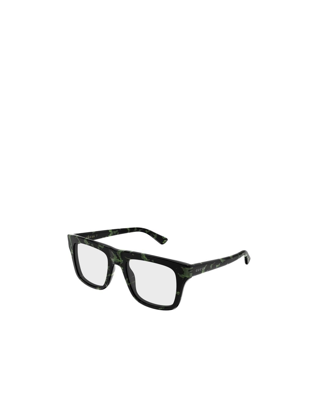 Gucci Black Rectangle Eyeglasses for men