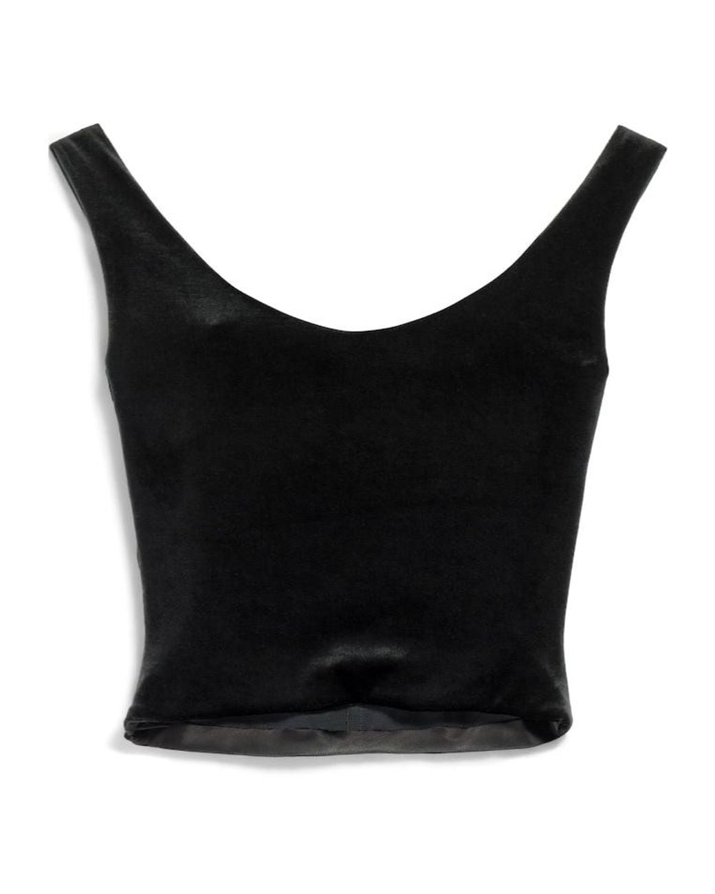 Balenciaga Black Round-Neck Tank Top
