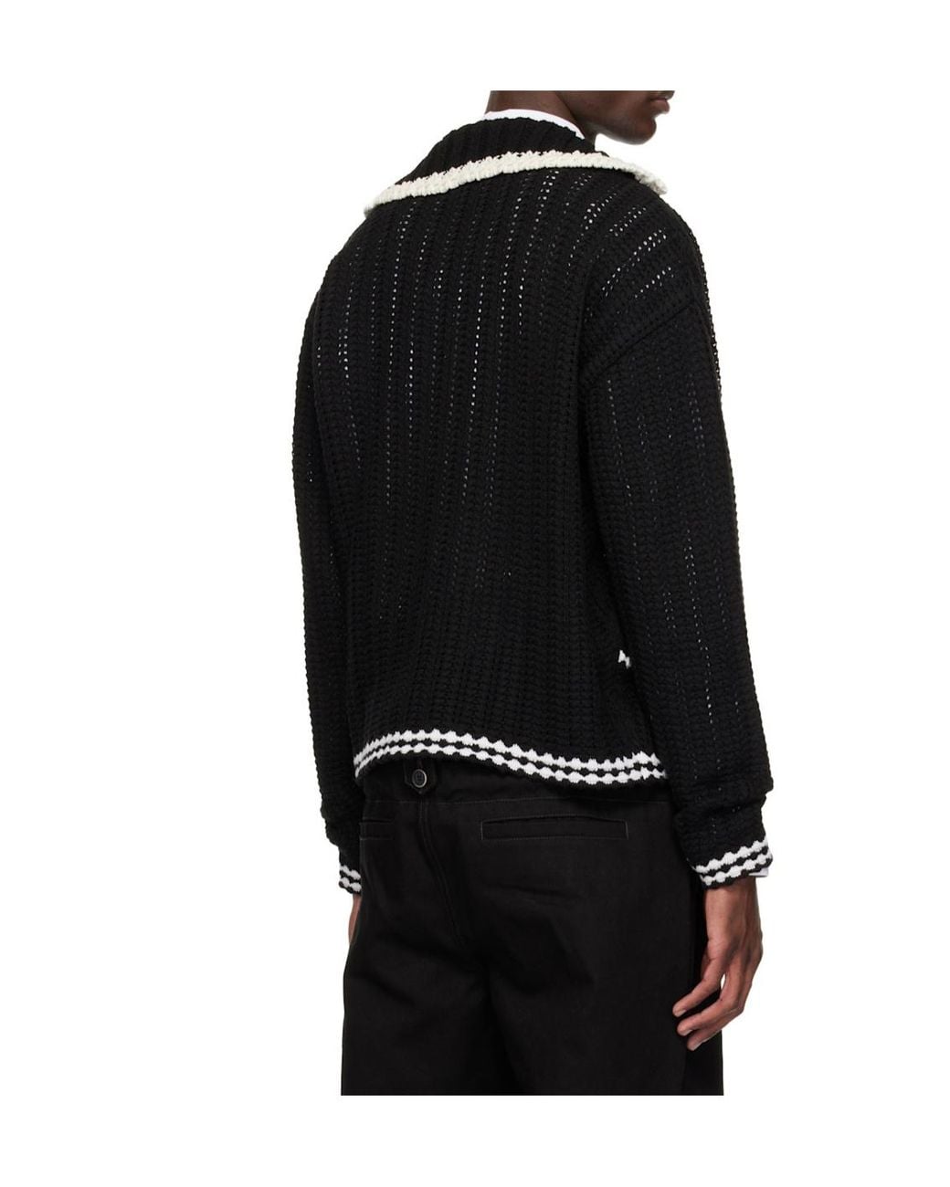 ANDERSSON BELL Black Fantasia Cardigan for men